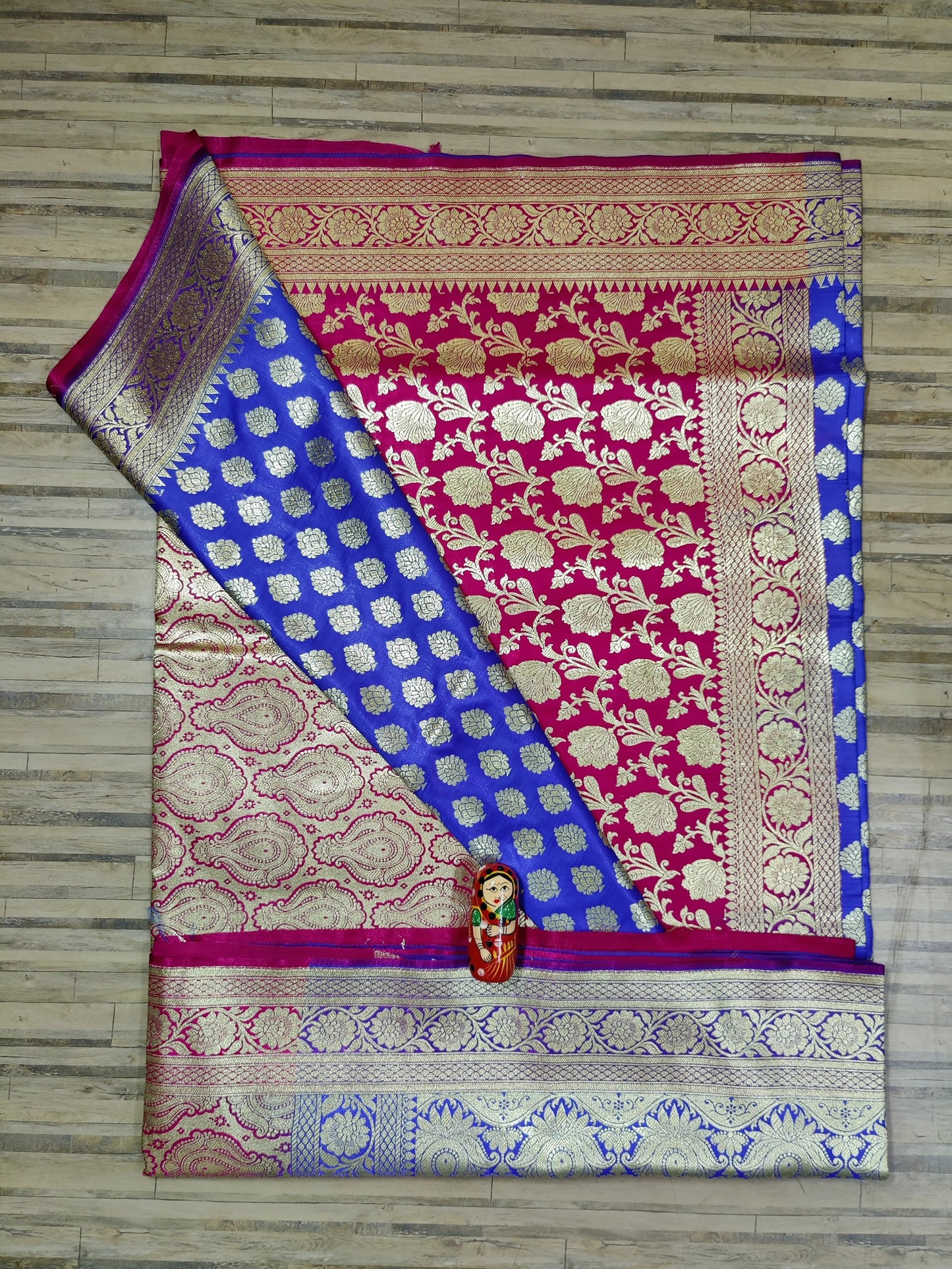 katan banarasi silk-blue rani Putul's fashion