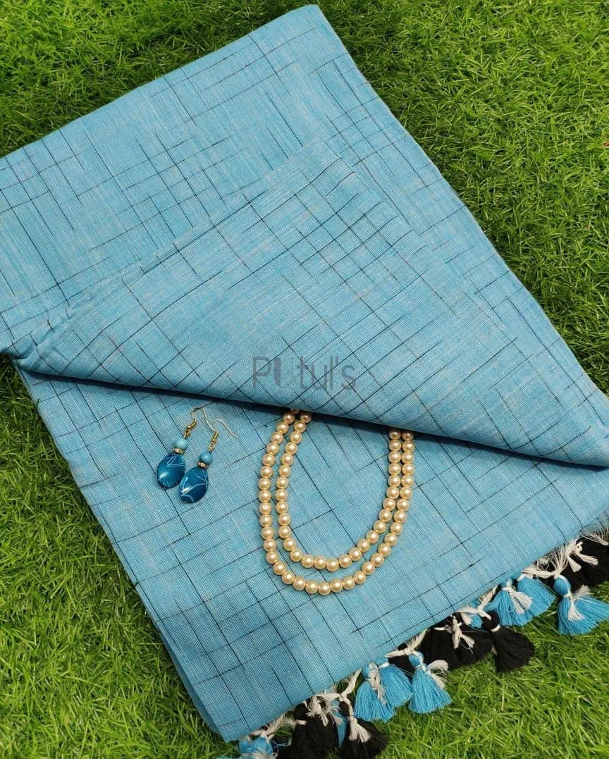 Mulmul cotton saree ikkat style Putul's Fashion