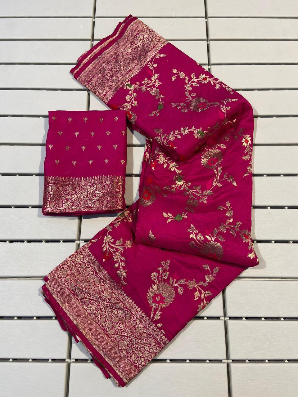 Banarasi Khadi Georgette saree - Rani