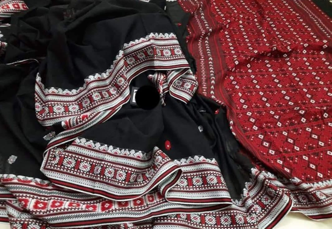 Assam khadi cotton saree