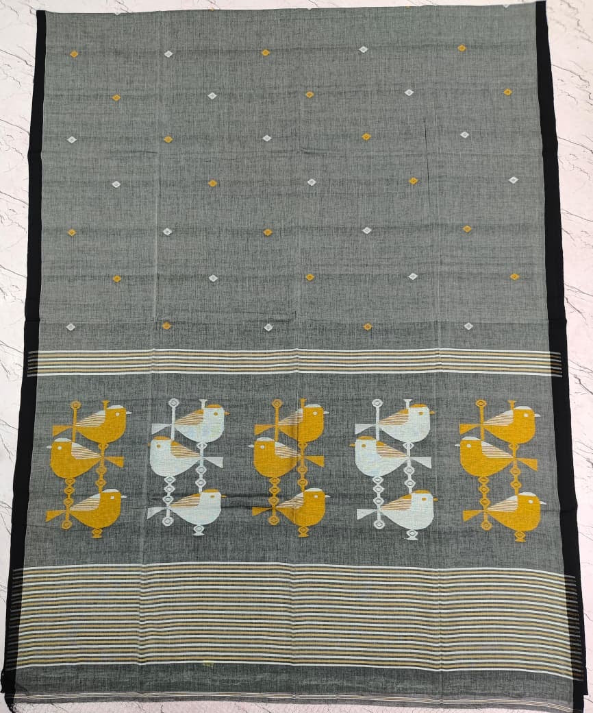 Handwoven Cotton Jamdani Saree