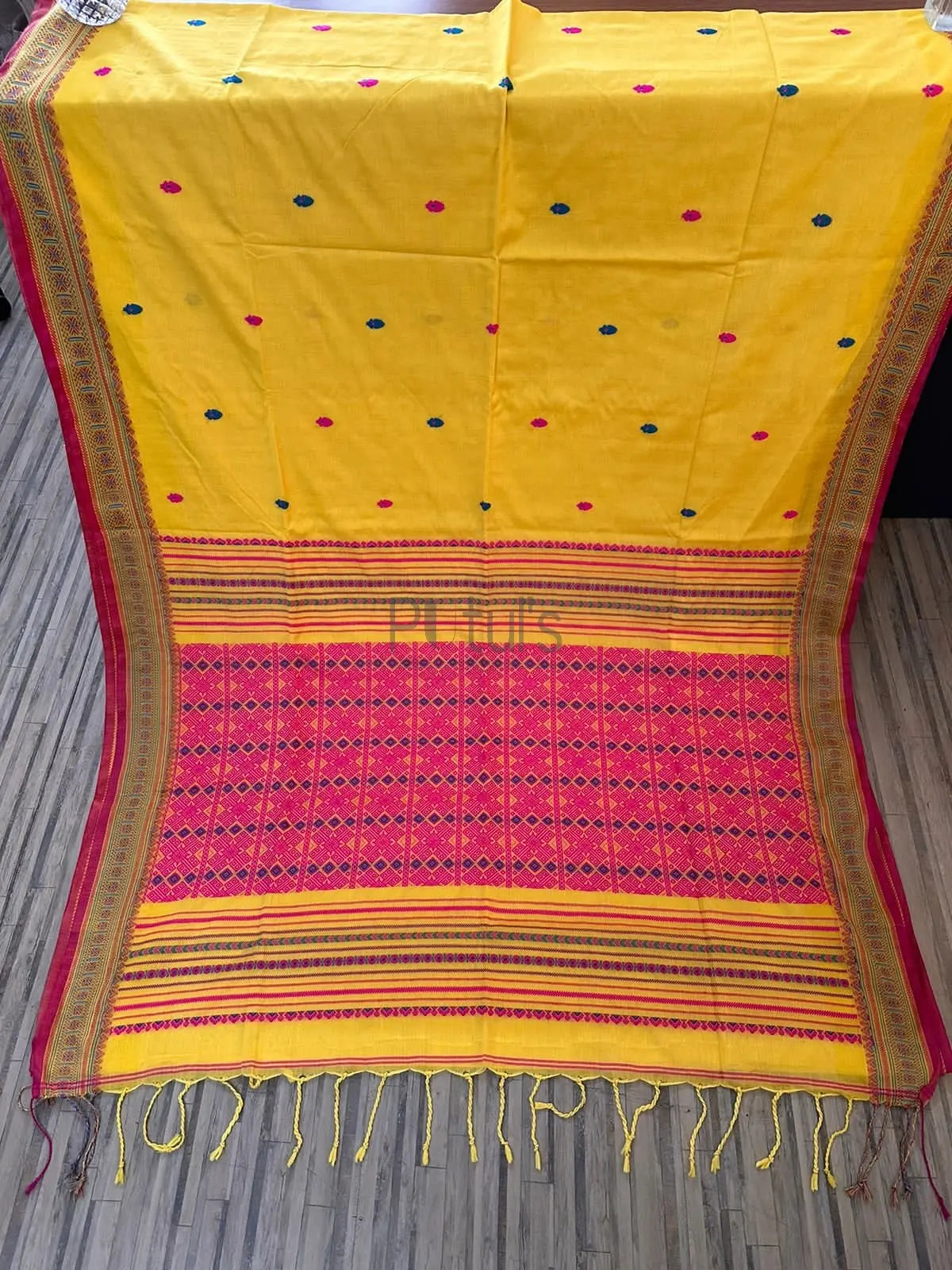 Assam khadi cotton saree Putul's Fashion