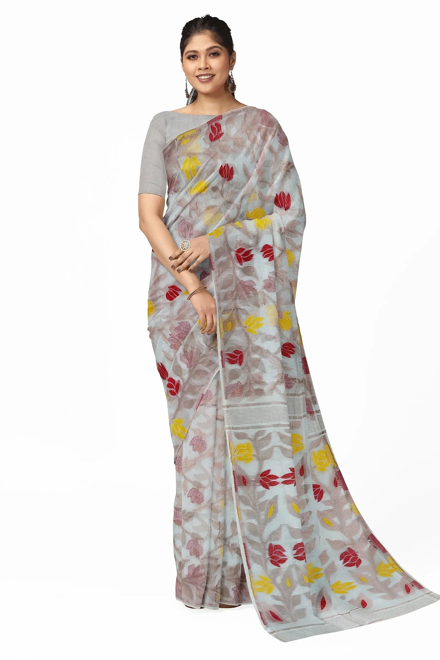 Bengal Jamdani Jyoti White