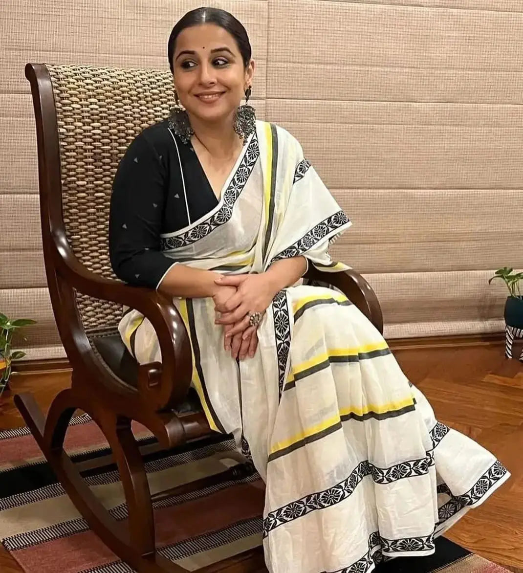 Celeb inspired saree Khadi cotton My Store