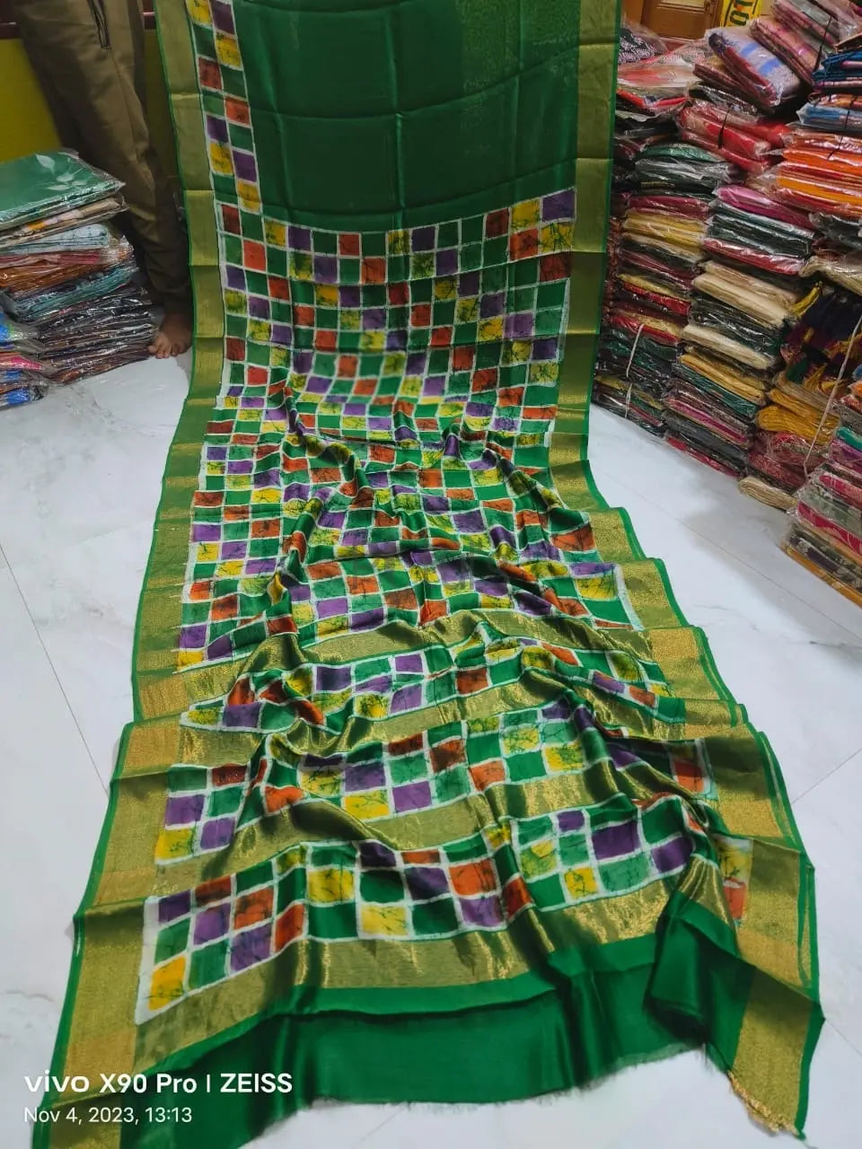 Chanderi silk batik saree Putul's Fashion