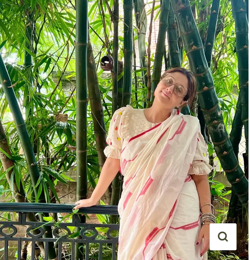 Cotton Jamdani saree of Bengal Putul's Fashion