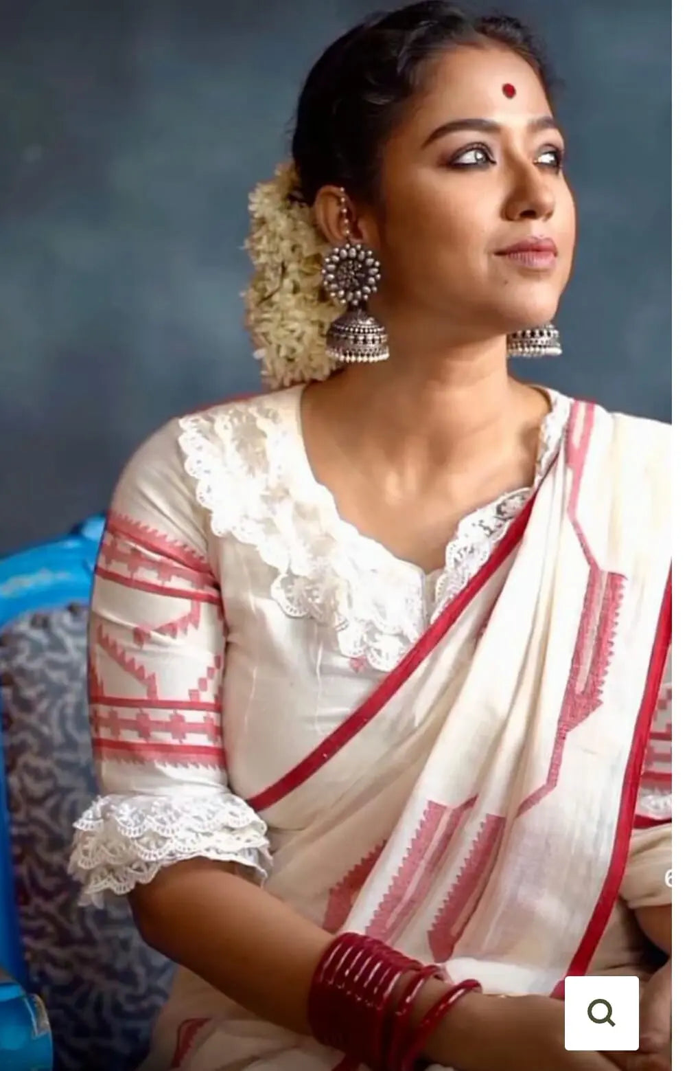 Cotton Jamdani saree of Bengal Putul's Fashion