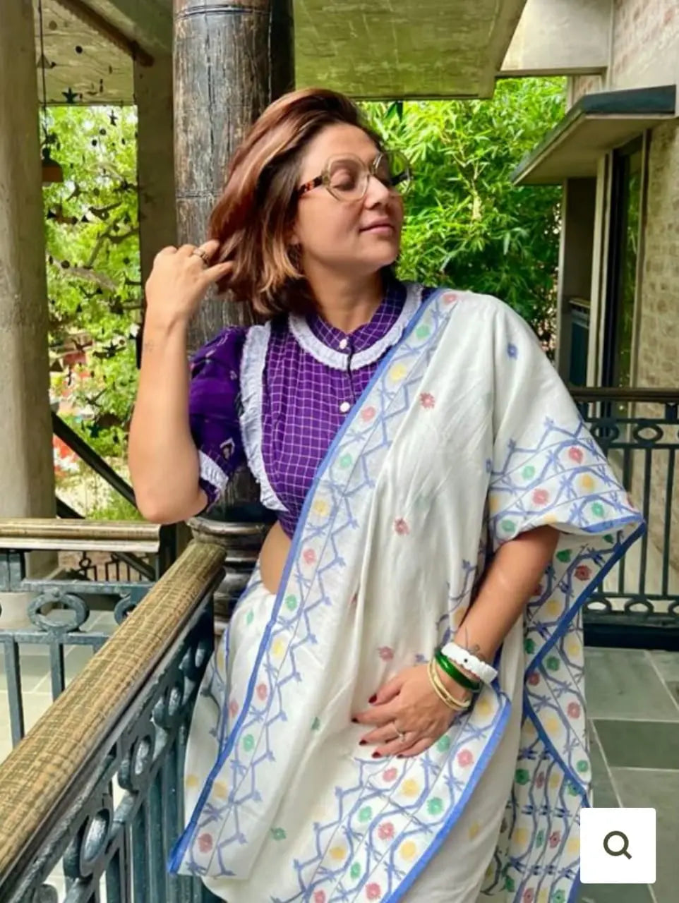 Cotton Jamdani saree of Bengal Putul's Fashion