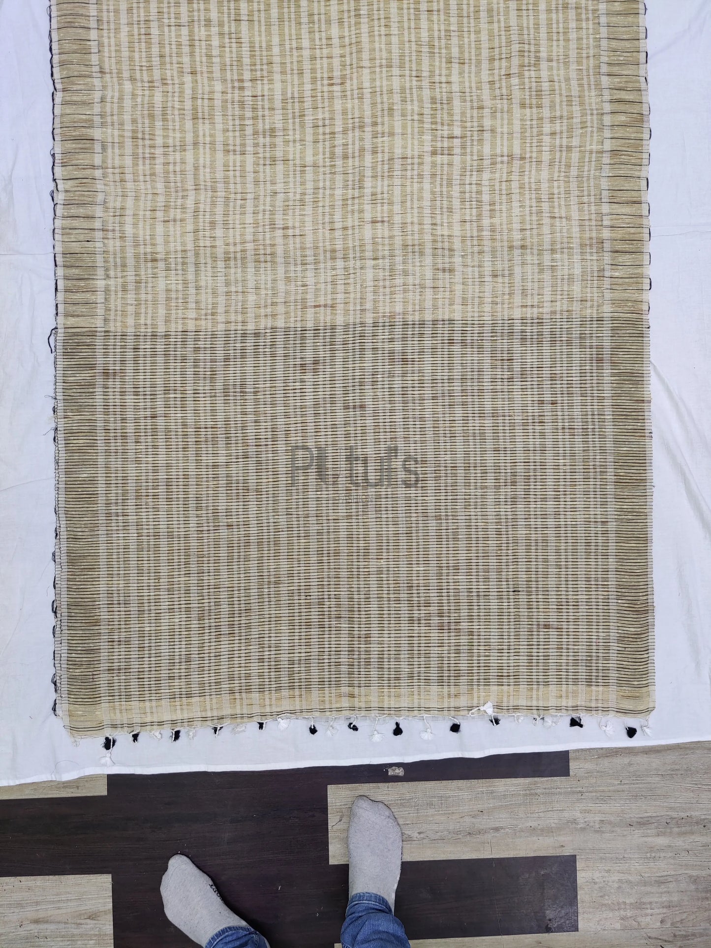 Cream coloured Ketiya saree Putul's Fashion