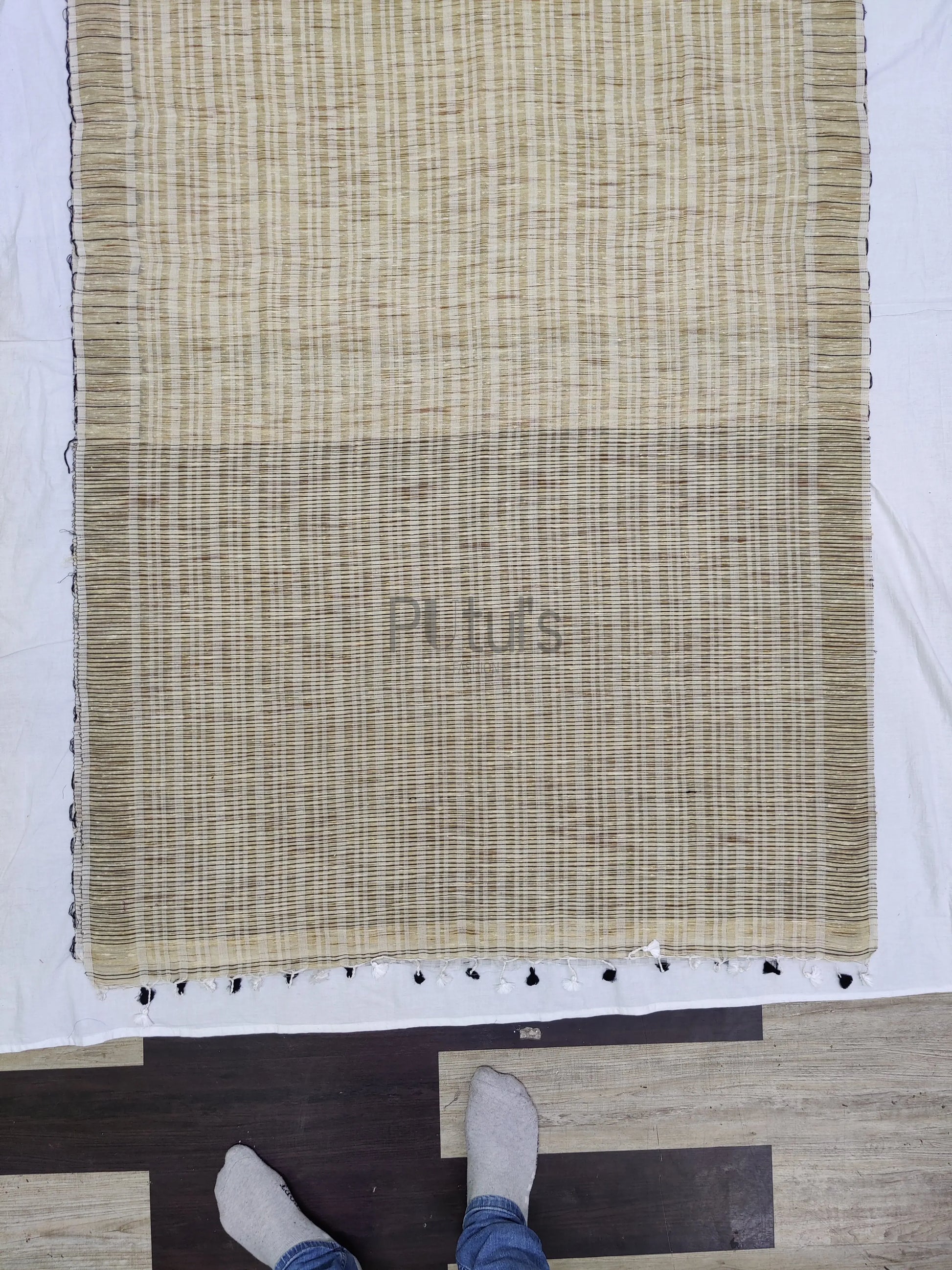 Cream coloured Ketiya saree Putul's Fashion