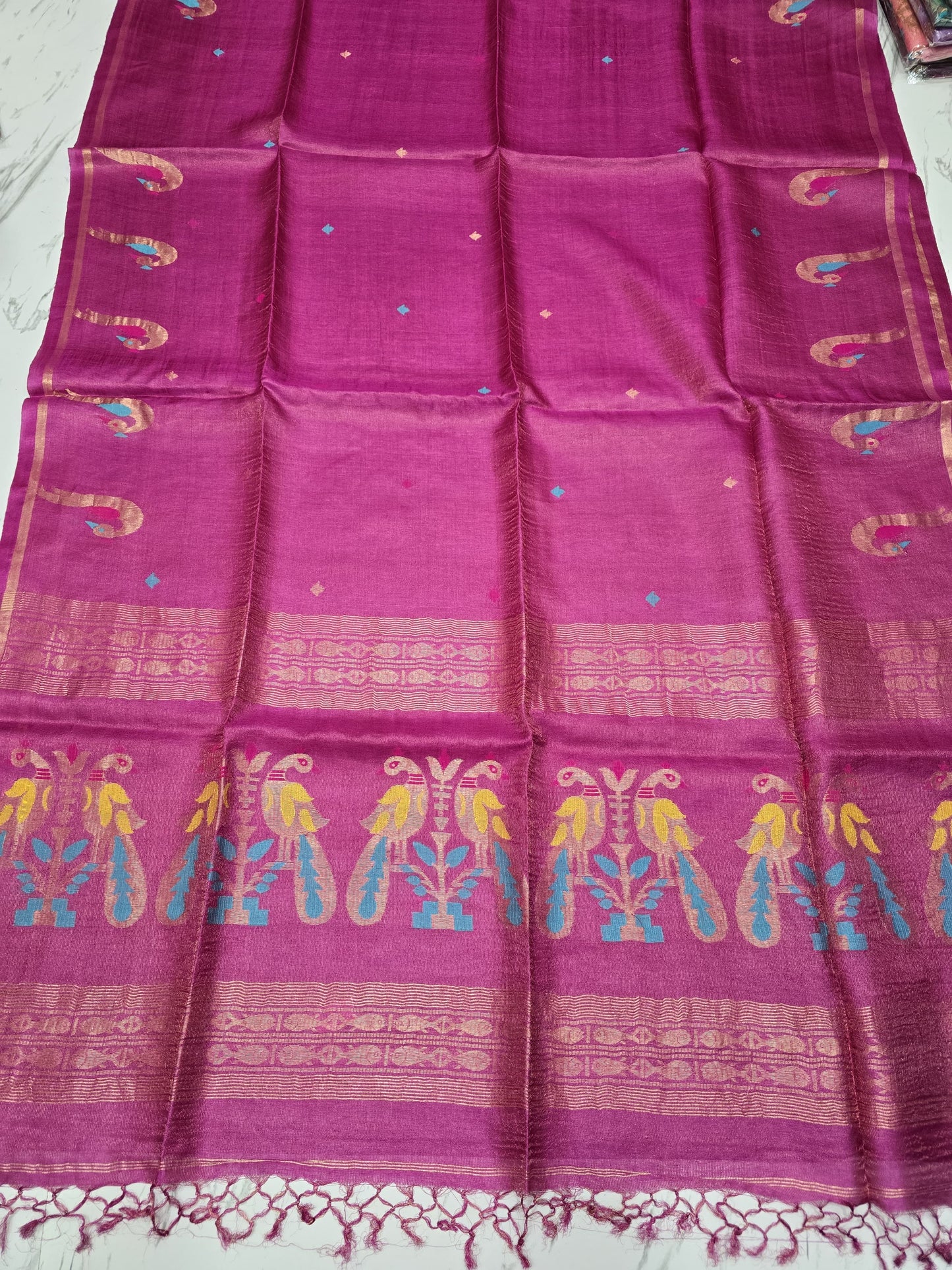 An Heirloom Woven in Earth and Gold: The Gachi Tussar Paithani saree