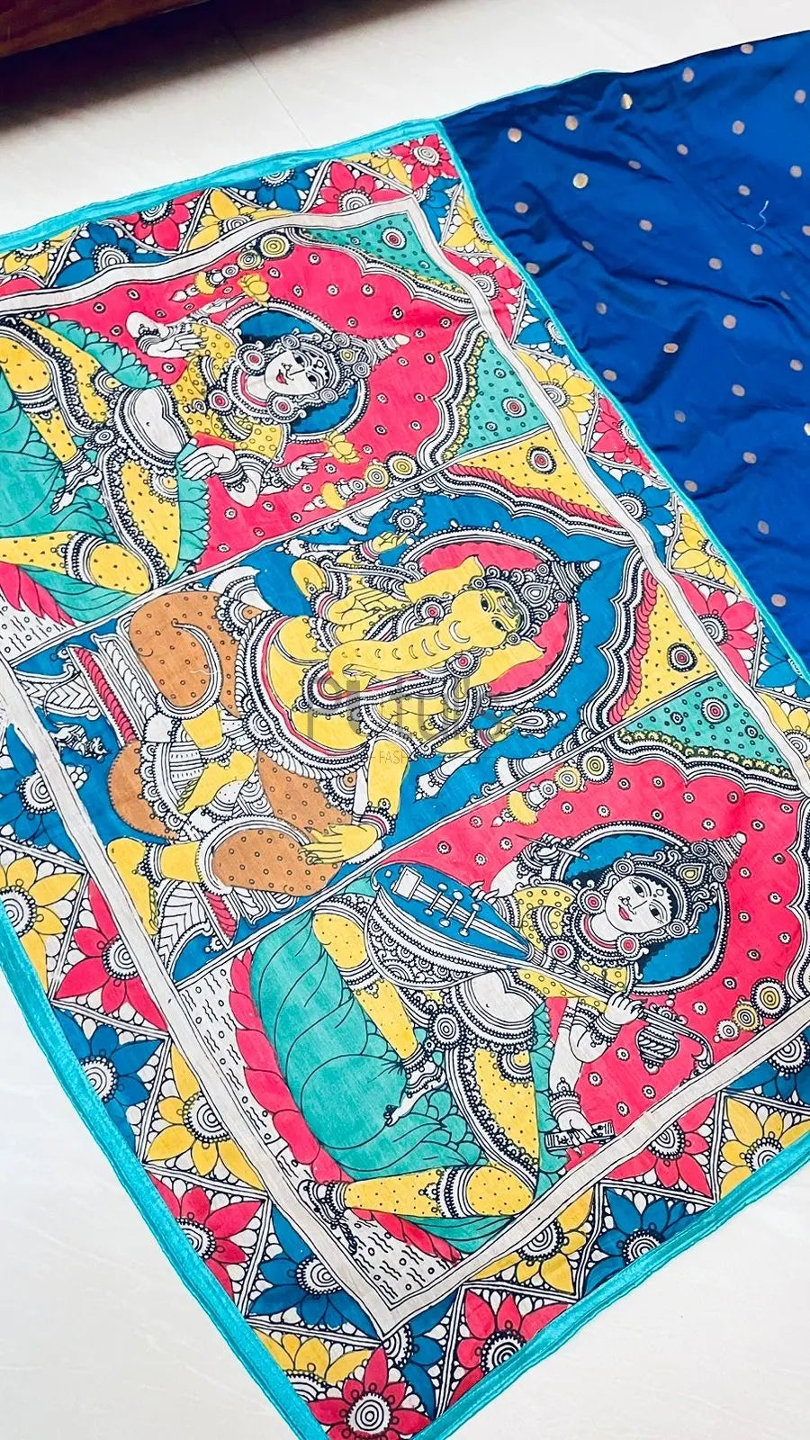 Fusion saree handloom cotton silk and patchwork Bengali Art Putul's Fashion