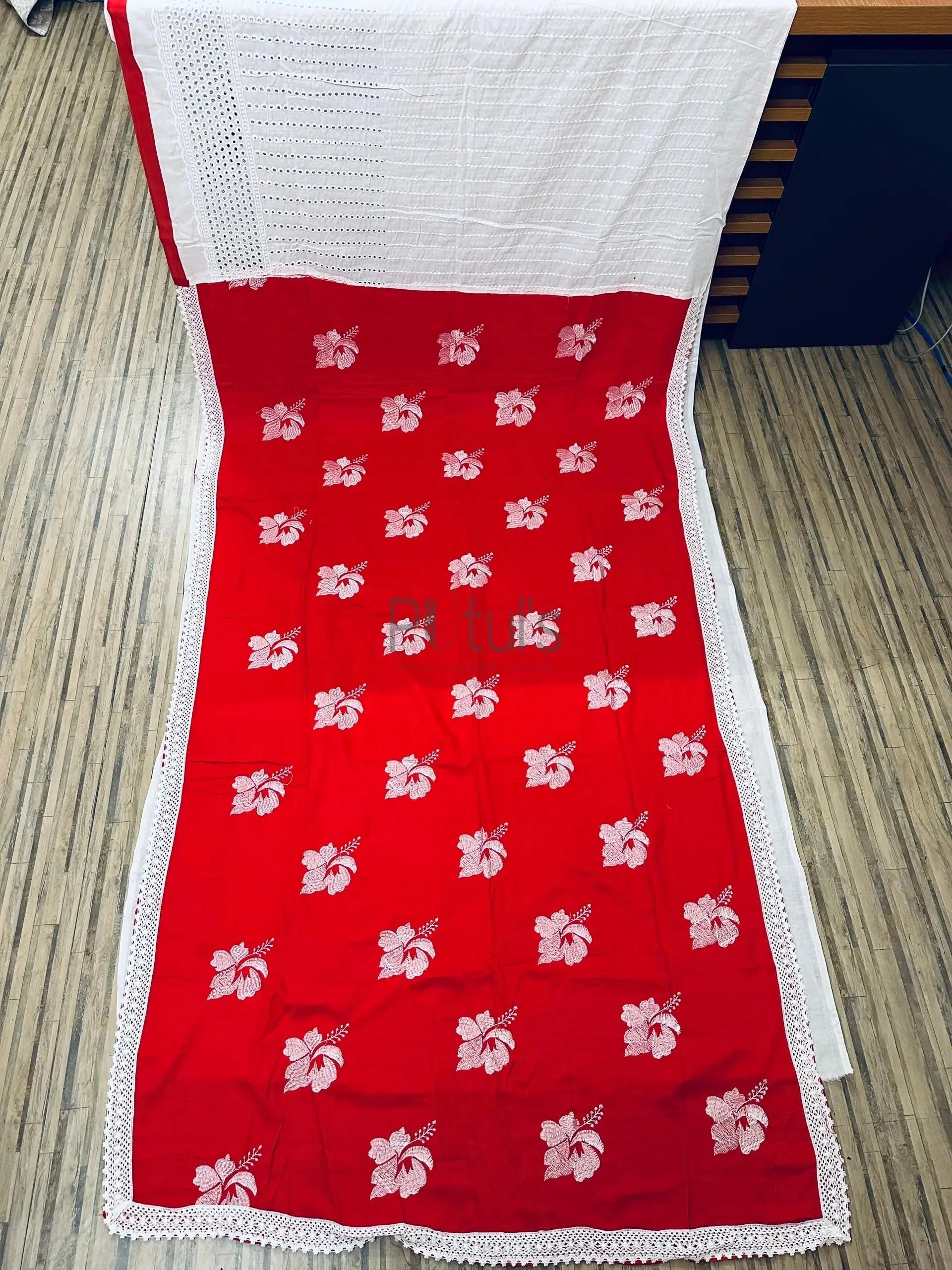 Hakoba joba jamdani fusion saree Putul's Fashion