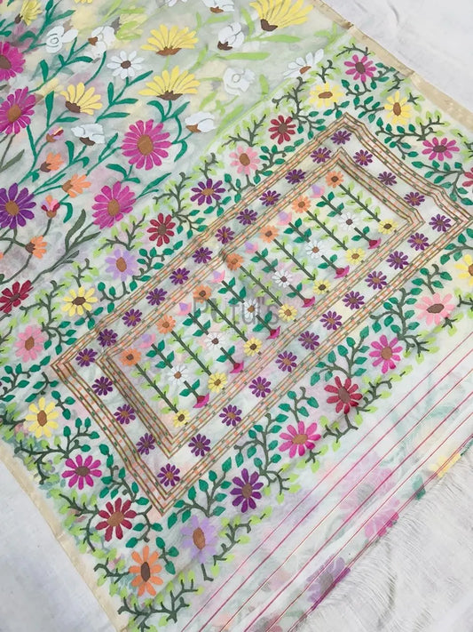 Handmade muslin jamdani saree An masterpiece of art Putul's Fashion