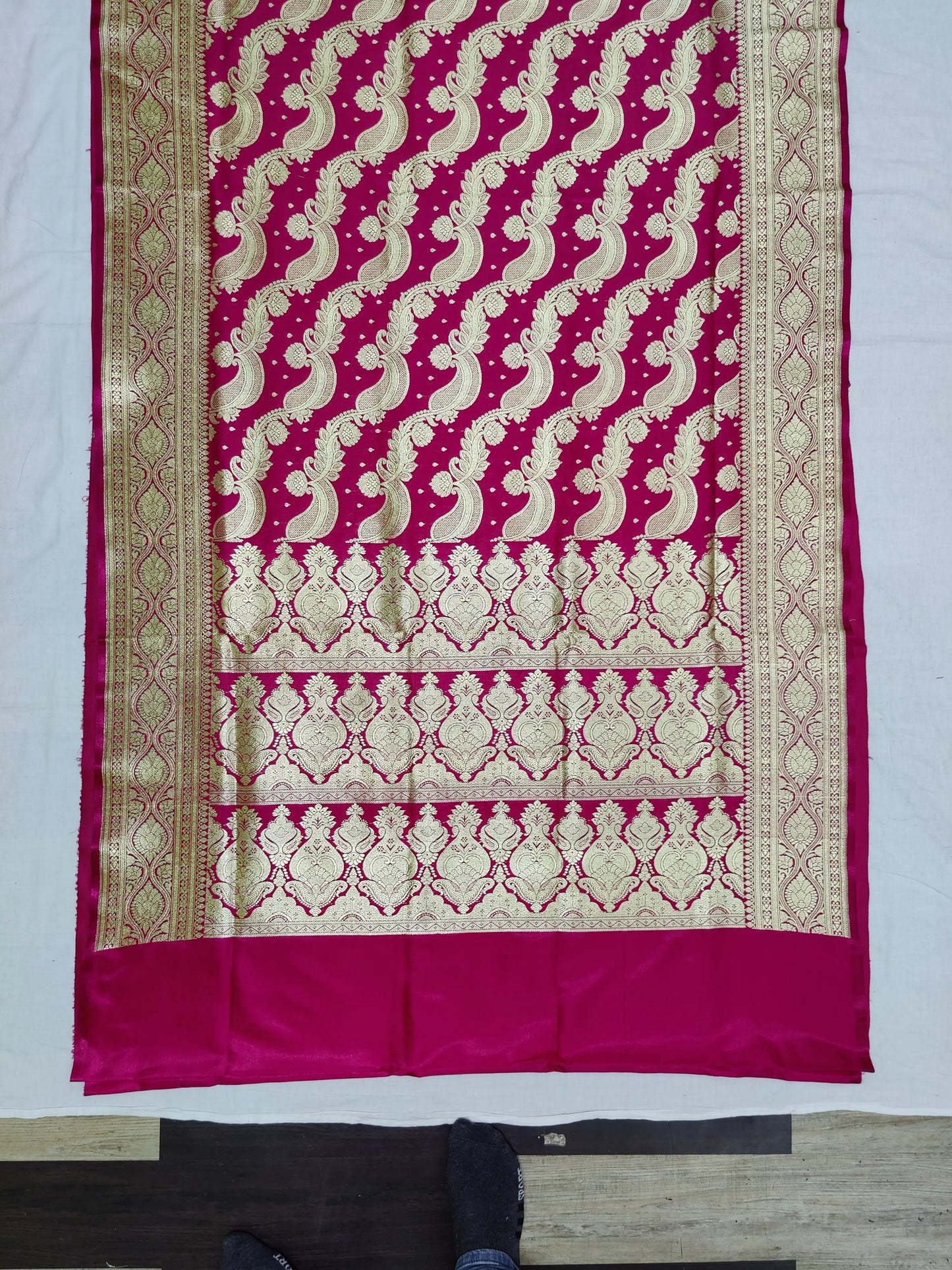 Katan banarasi saree pink Putul's fashion