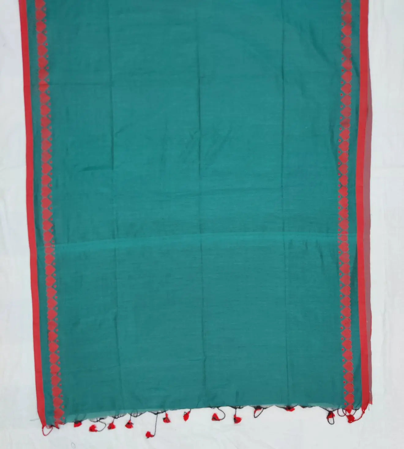 Khadi cotton saree love sea green Putul's fashion