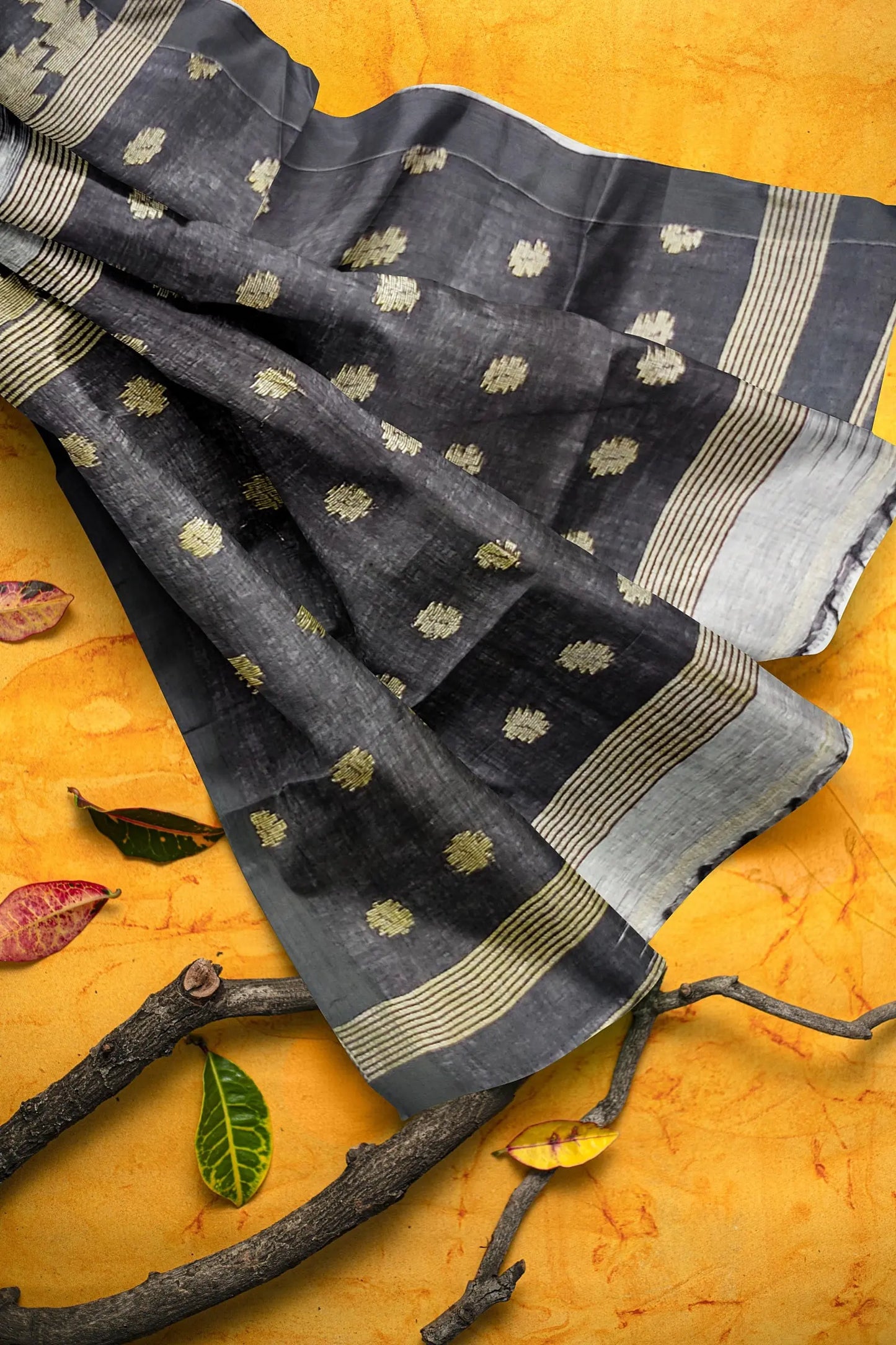 Linen Jamdani saree My Store