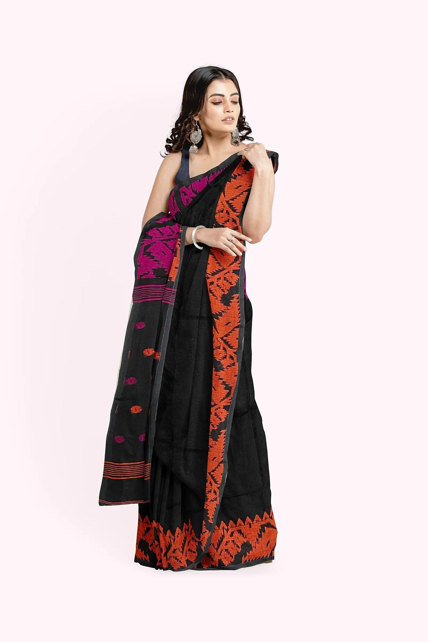 Linen karat Jamdani My Store