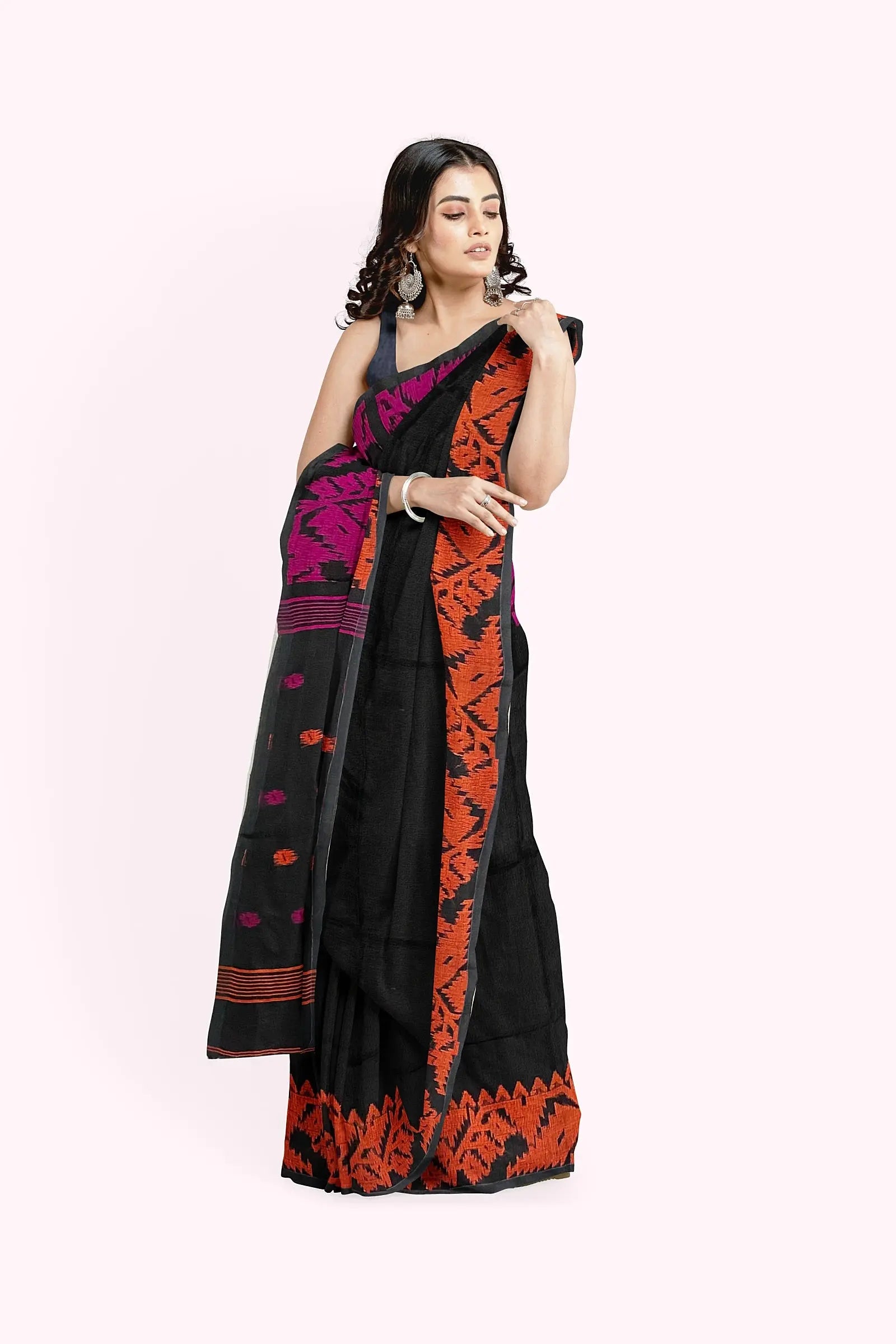 Linen karat Jamdani My Store