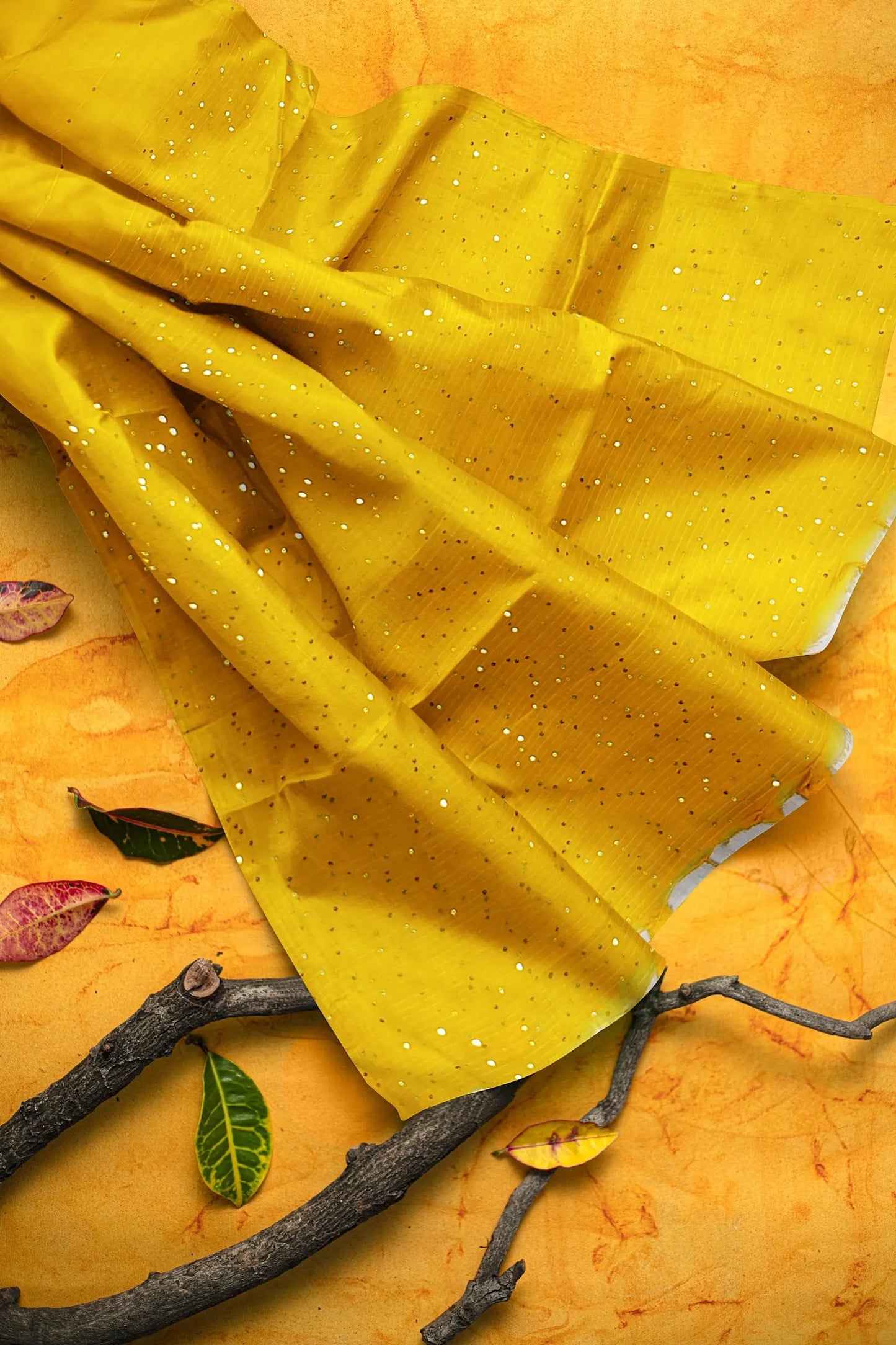 Mal cotton sequins saree Putul's fashion