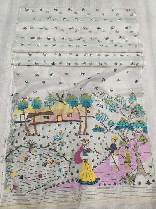 Muslin hand weave Pure jamdani Putul's fashion