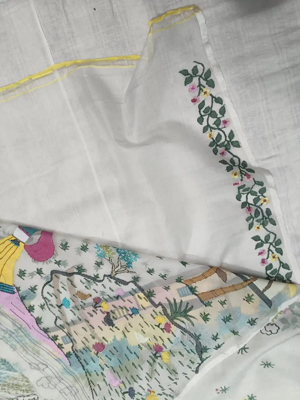 Muslin hand weave Pure jamdani Putul's fashion