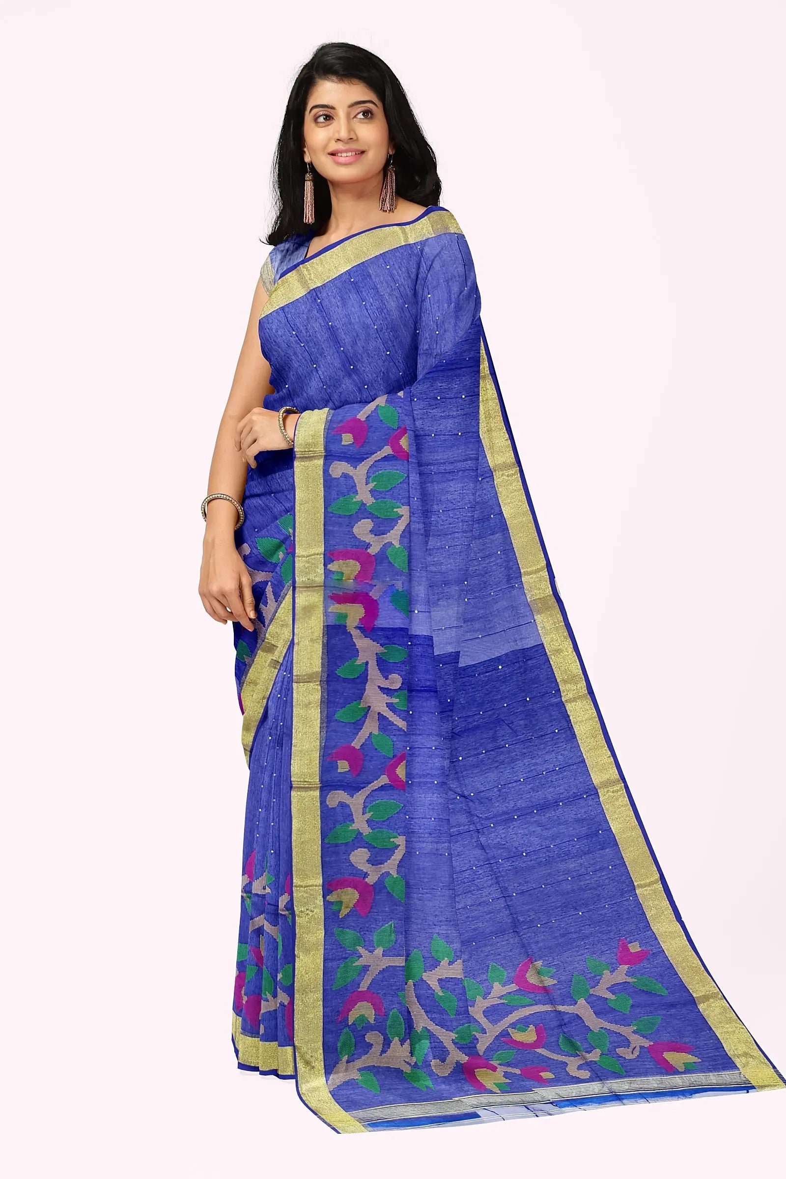 Muslin sequence saree Putul's fashion