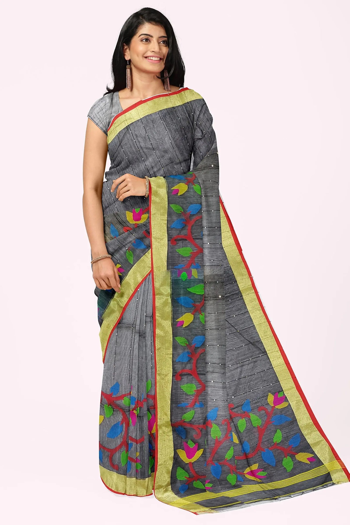 Muslin sequence saree Putul's fashion