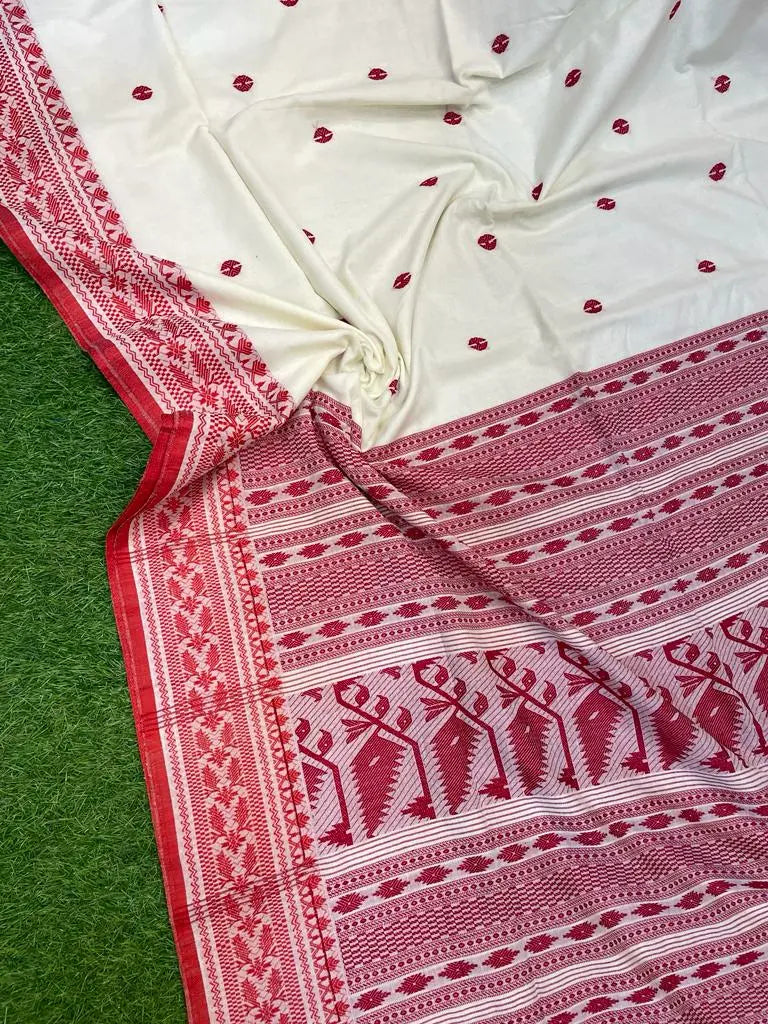 Pure Cotton Jamdani Saree Putul's fashion