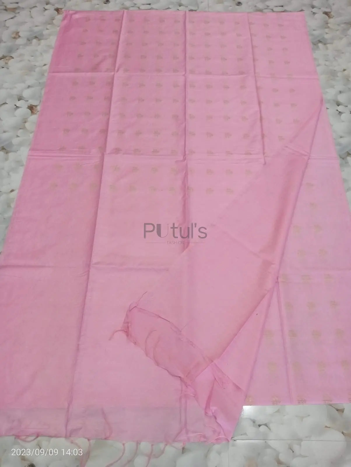 Semi bapta silk saree with zari butta Putul's Fashion