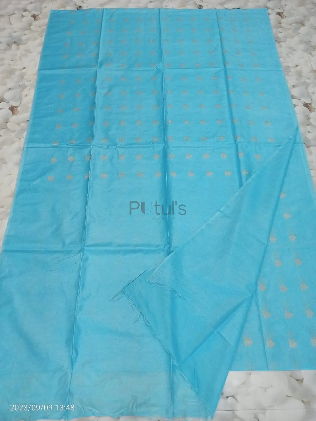 Semi bapta silk saree with zari butta Putul's Fashion