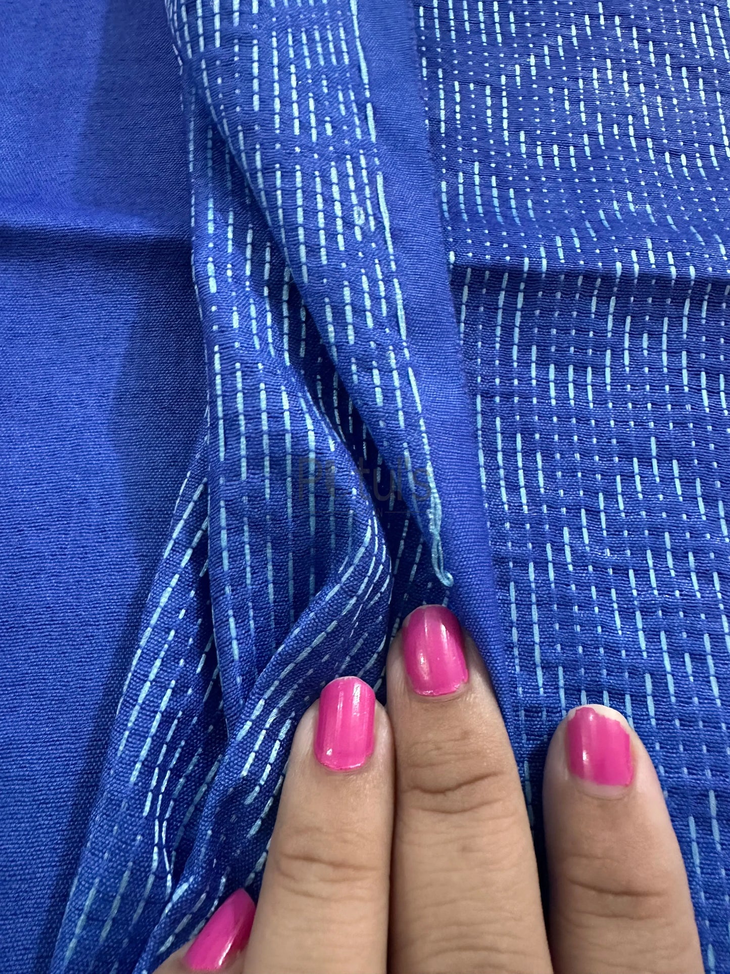 Semi tussar silk with stitching allover saree and sequins on pallu Putul's Fashion