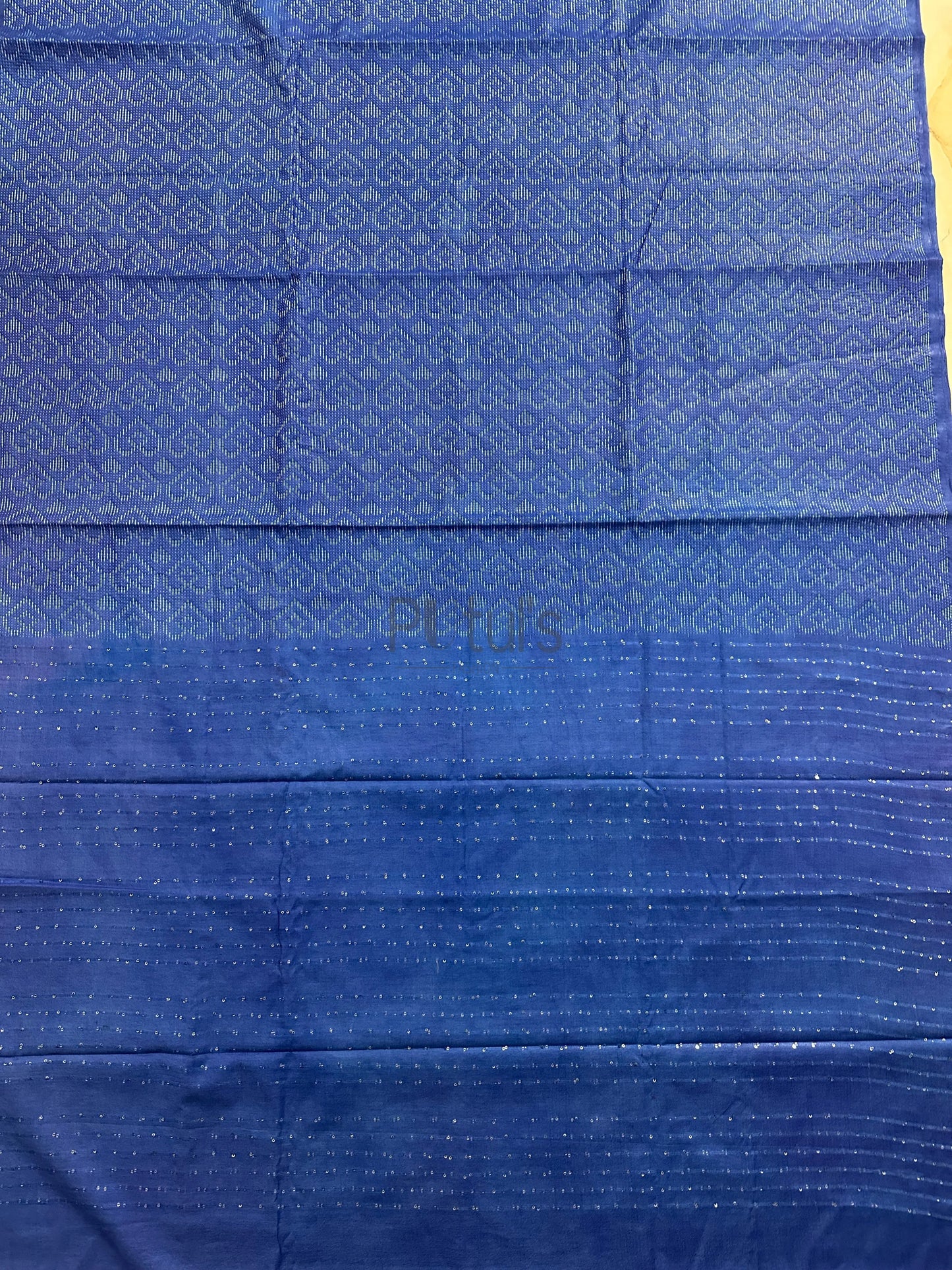 Semi tussar silk with stitching allover saree and sequins on pallu Putul's Fashion