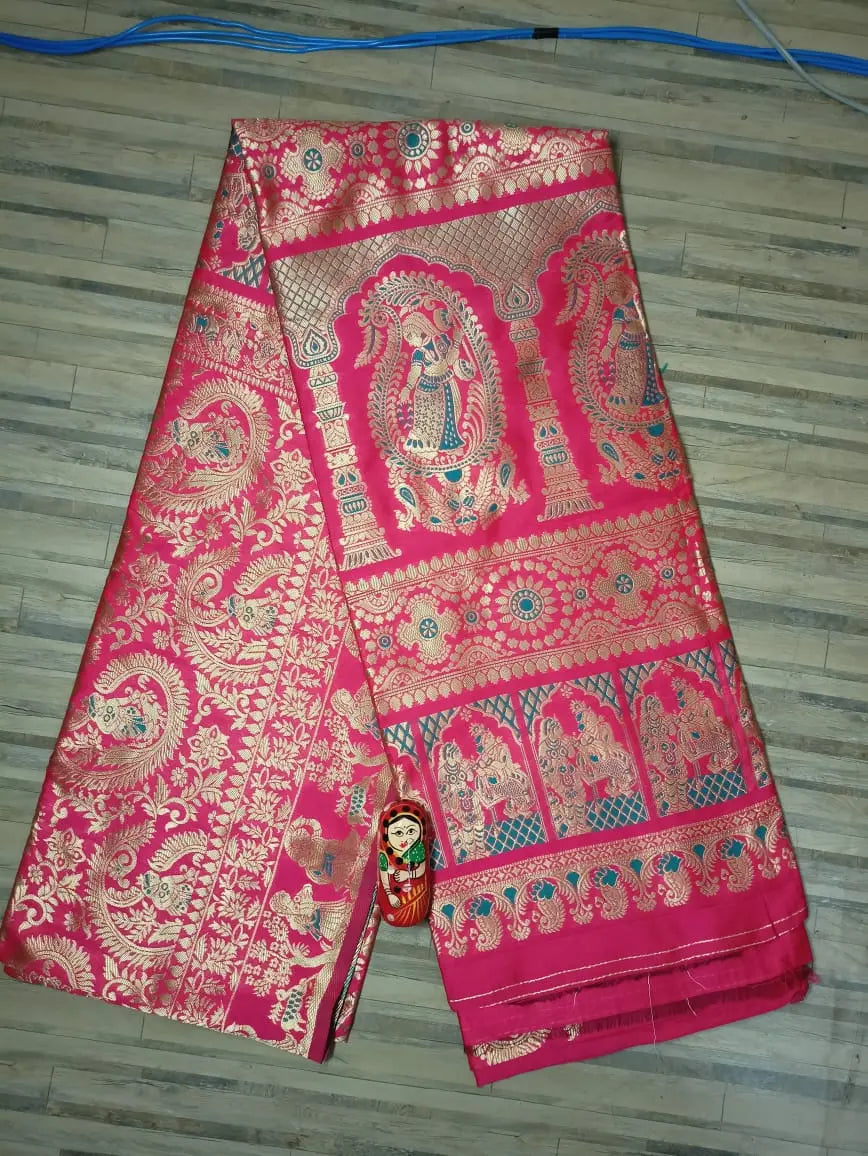Swarnachori art silk saree Putul's fashion