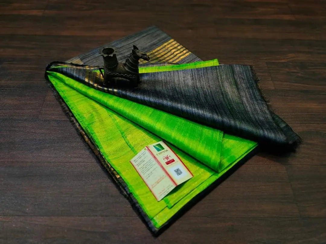 Tussar silk bi colour silk mark Putul's fashion