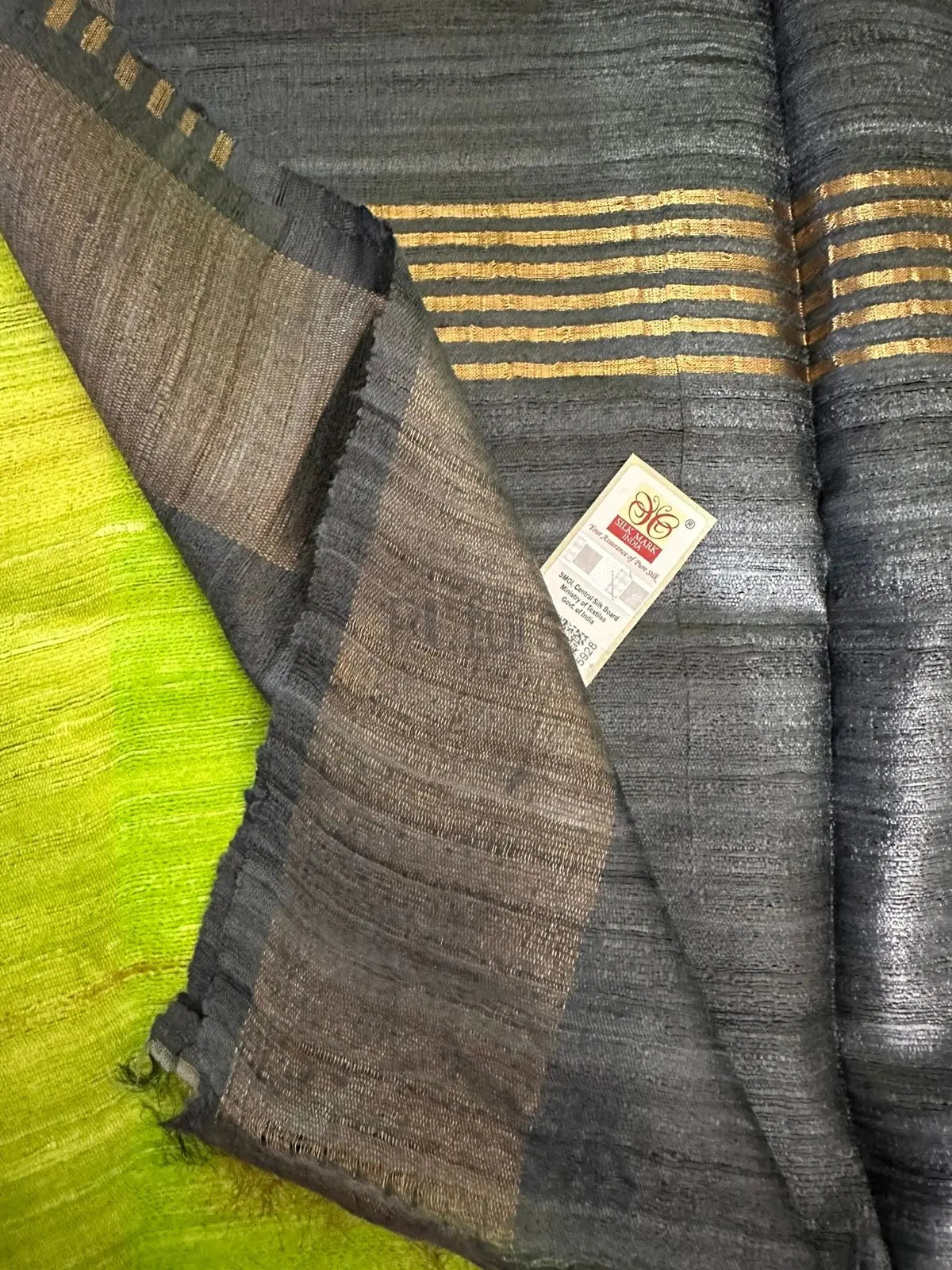 Tussar silk bi colour silk mark Putul's Fashion