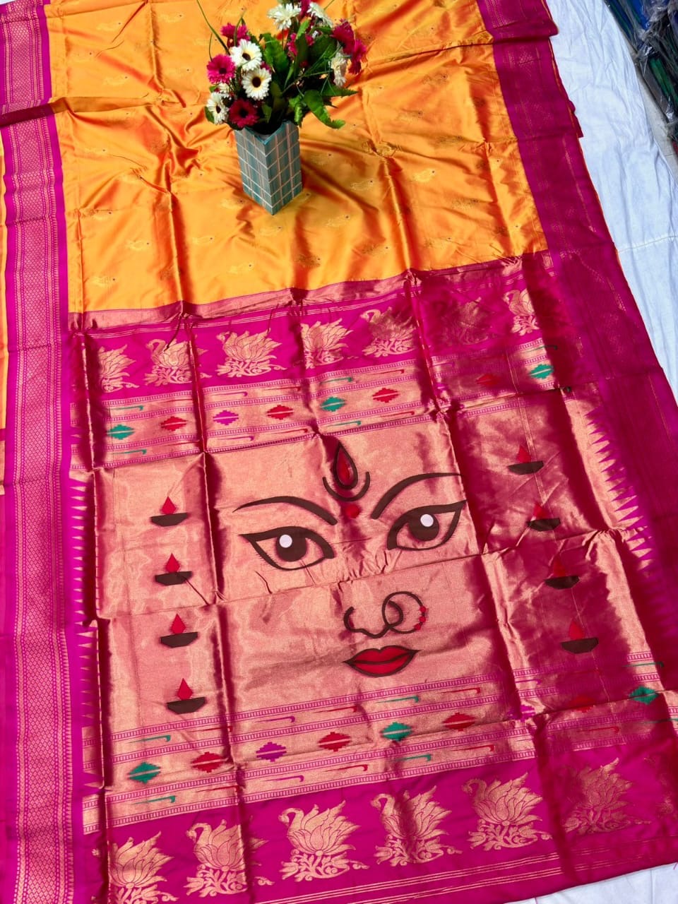 Adisakti Paithani Saree Designs from Putul’s Fashion - Yellow - Paithani silk