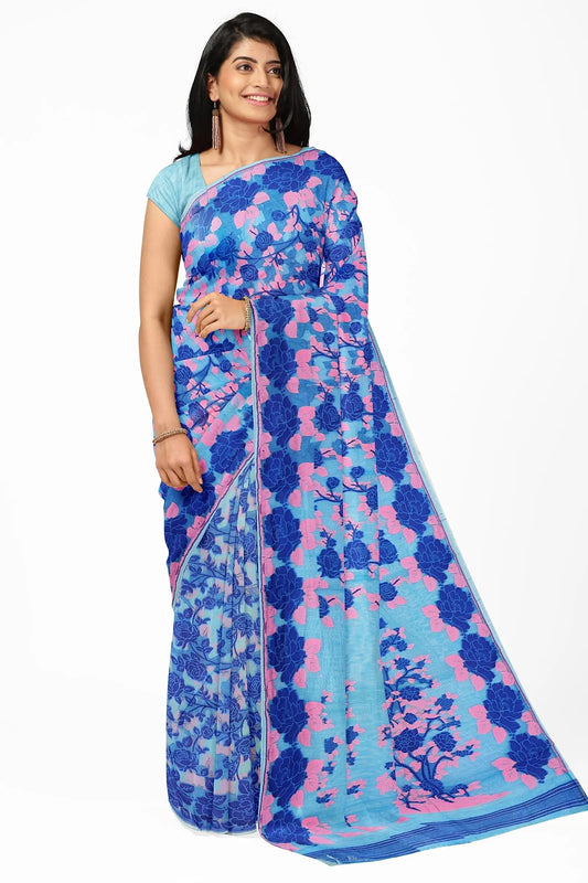 Bengal Jamdani Golap lata Sky