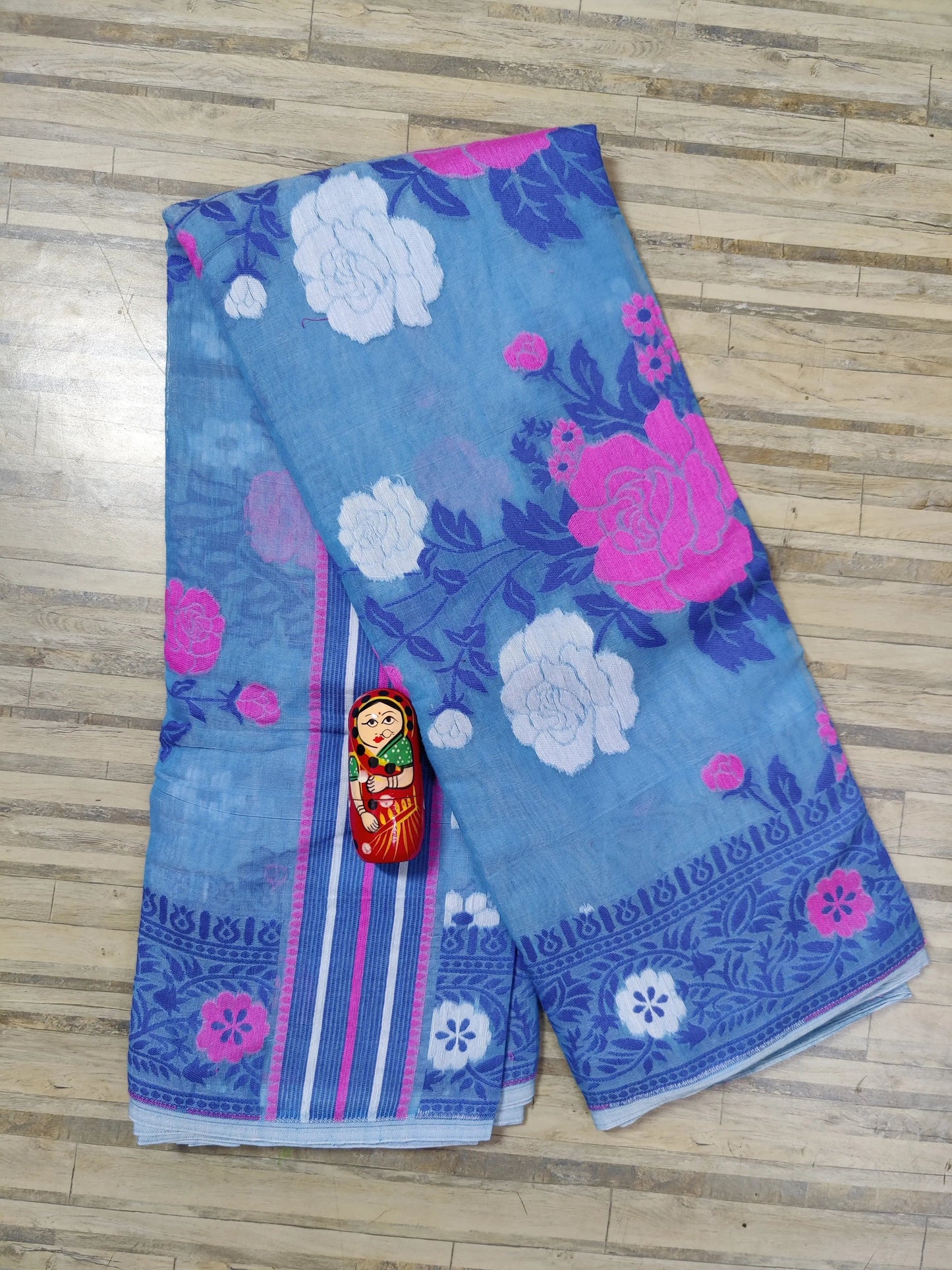 Bengal Jamdani Golap Sky