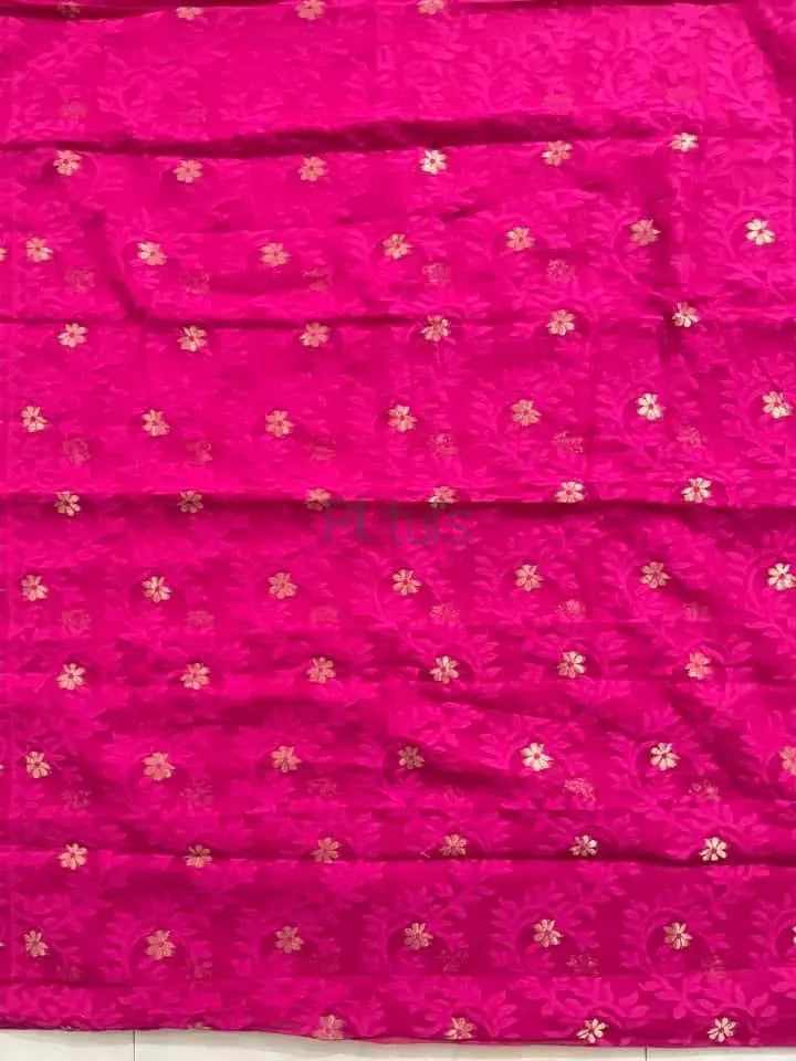 Bengal soft resham dhakai jamdani saree Putul's Fashion