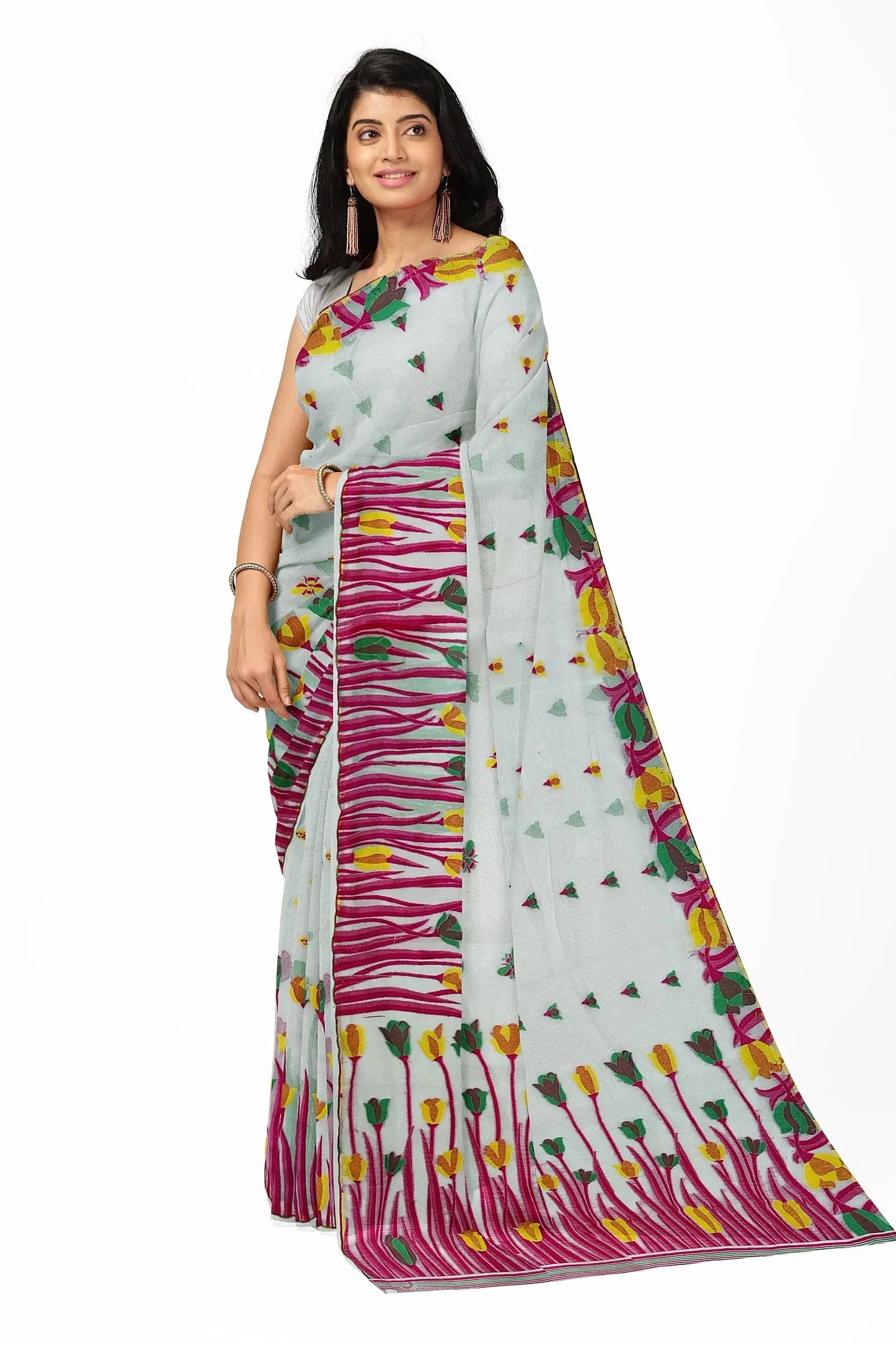 Bengal soft dhakai Jamdani Putul's fashion