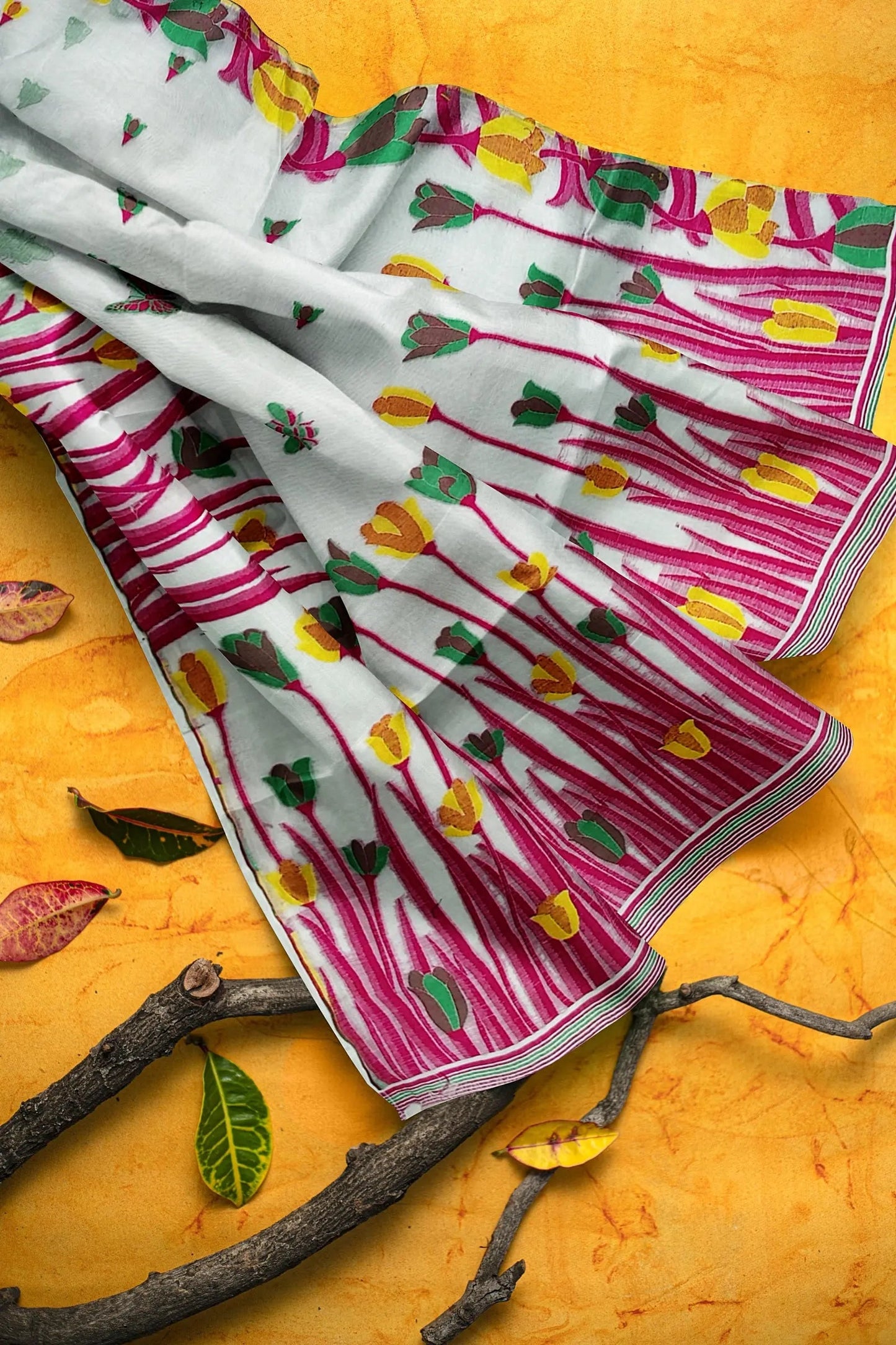 Bengal soft dhakai Jamdani Putul's fashion