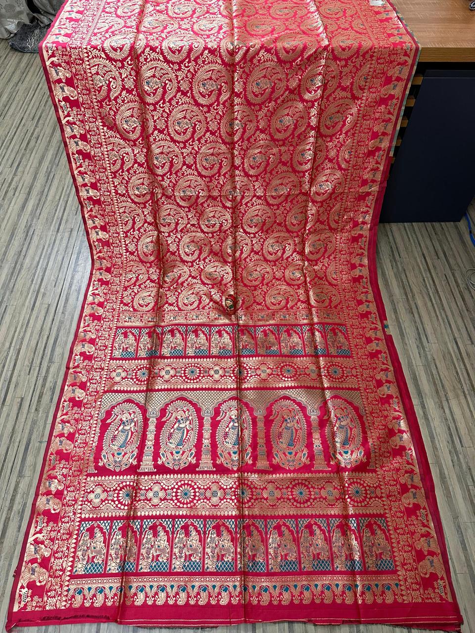 Bengal famous Swarnochori saree Replica of Bishnupur - silk