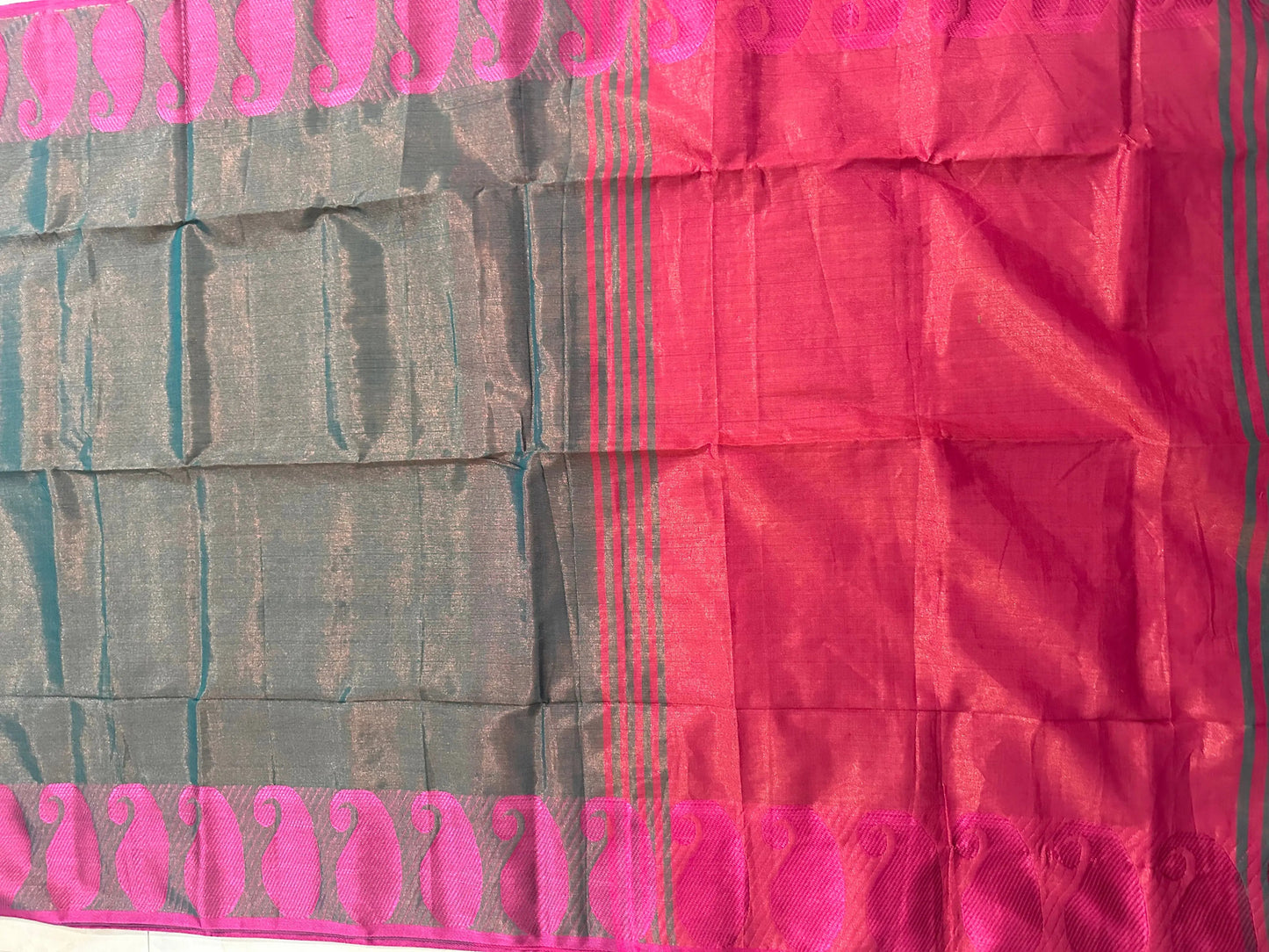 Bengal tissue handloom saree with blouse piece Putul's Fashion