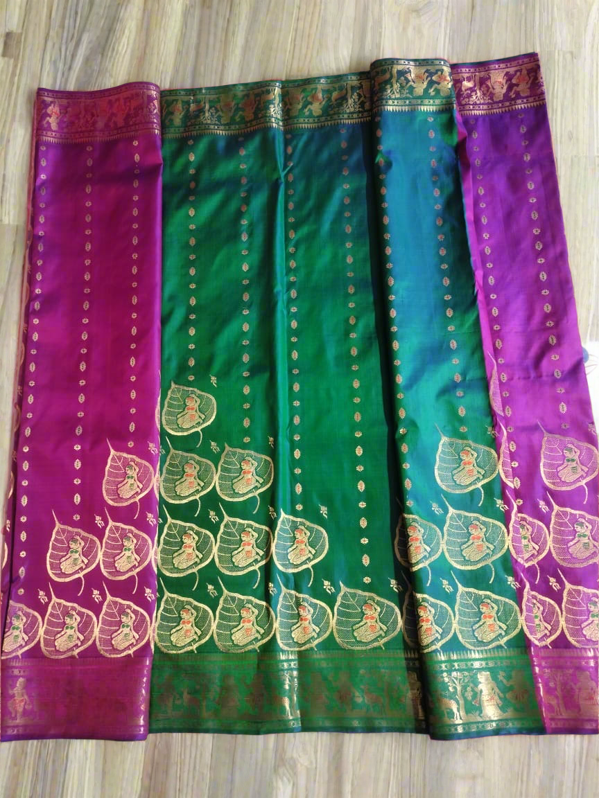 Swarnachori silk saree from Bishnupur
