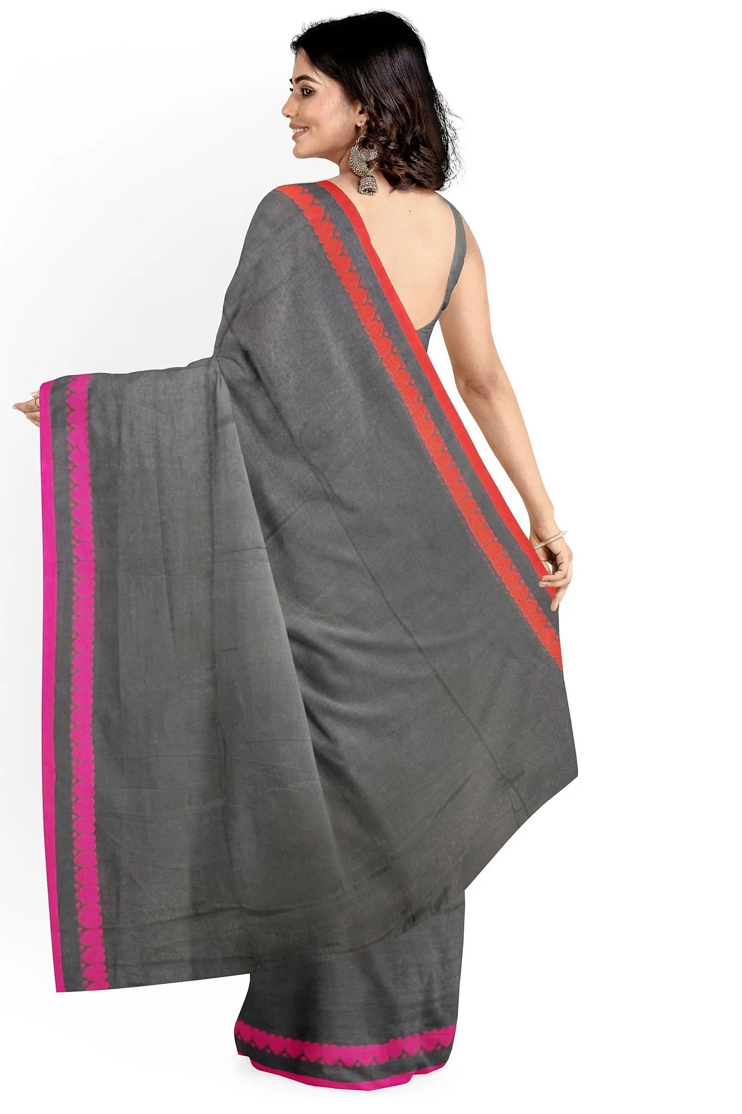 Khadi cotton saree love ganga Yamuna border Putul's fashion
