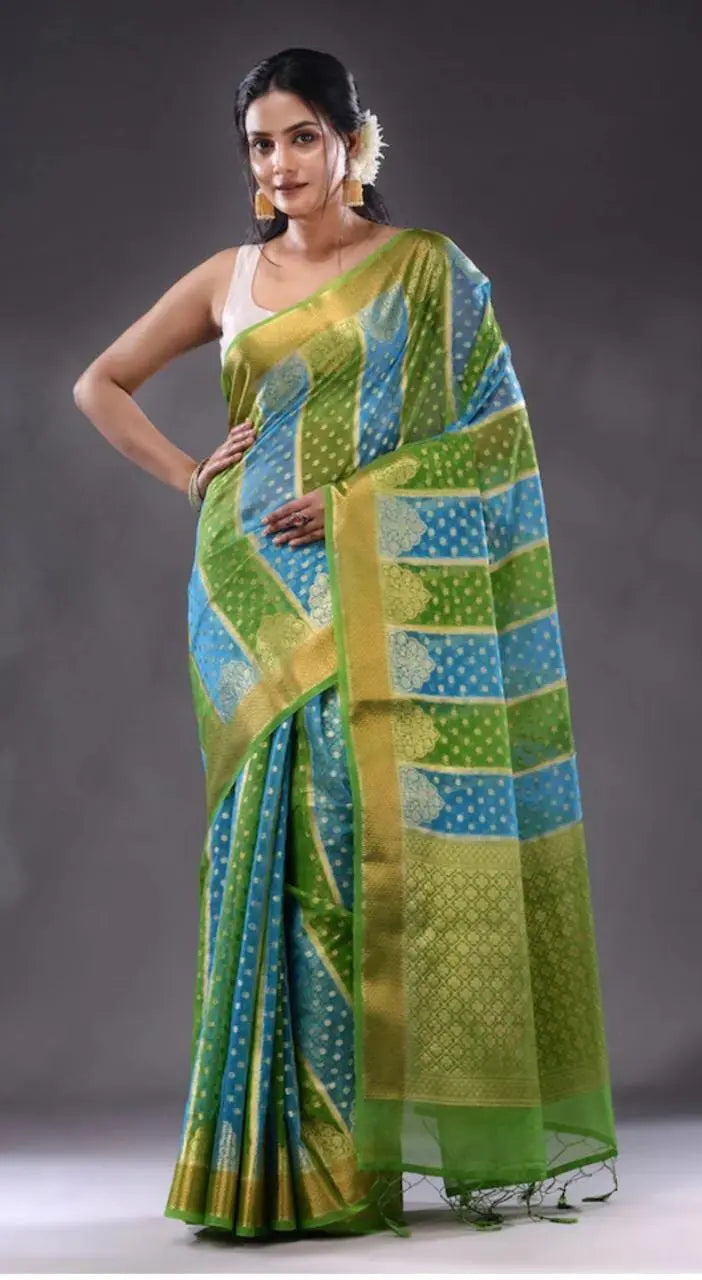 kora organza banarasi saree Putul's fashion