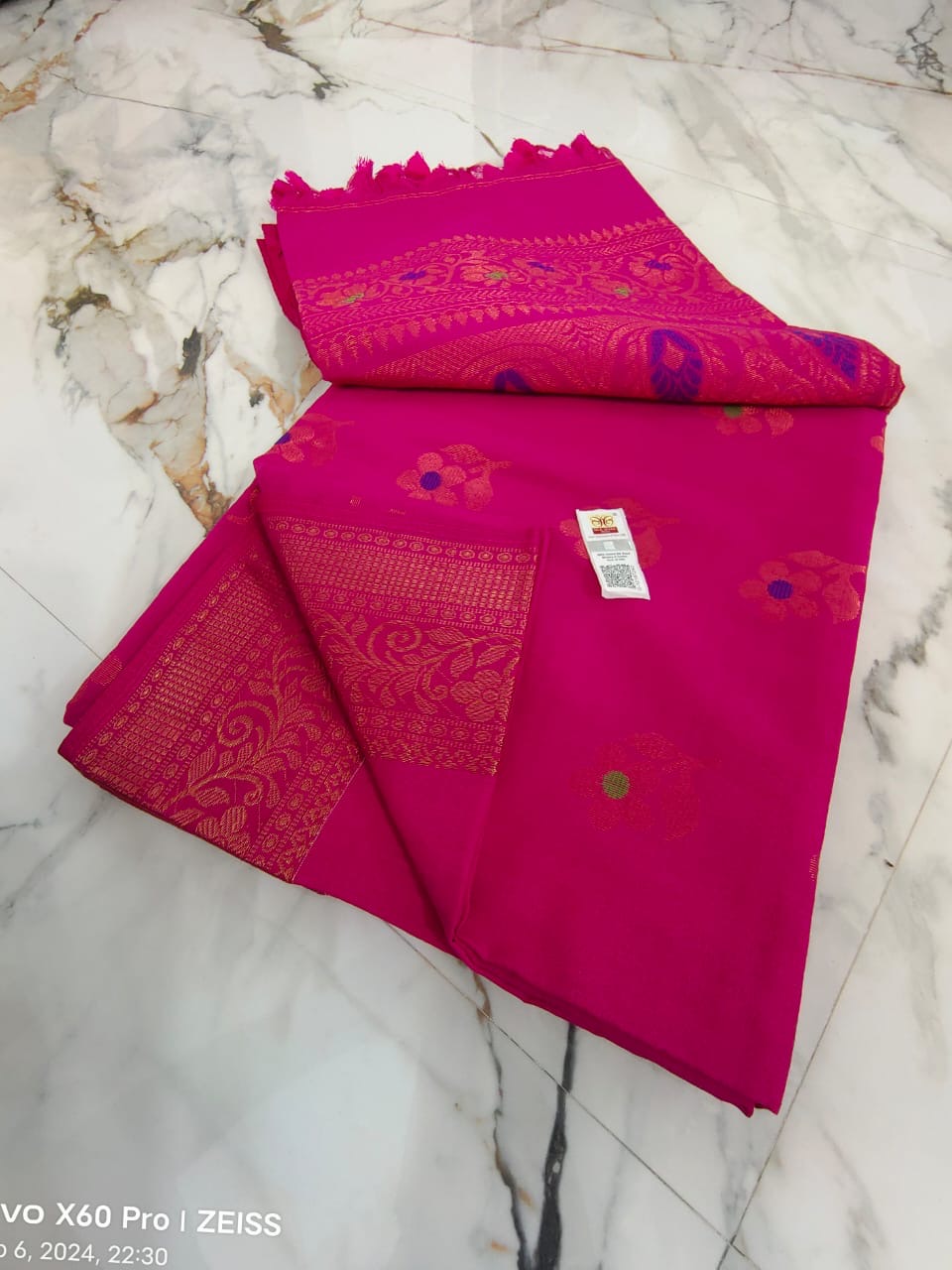 Cotton Banarasi saree - Rani