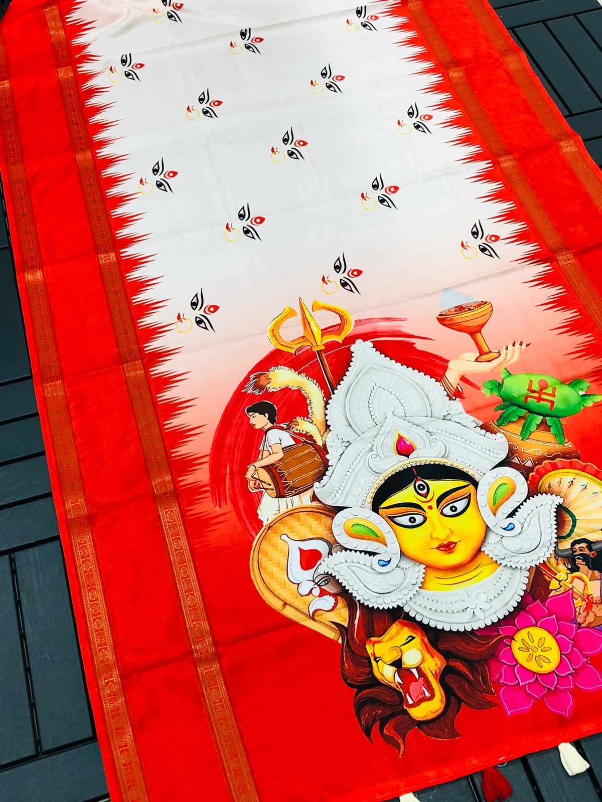 Digital print gadwal silk saree - Maa