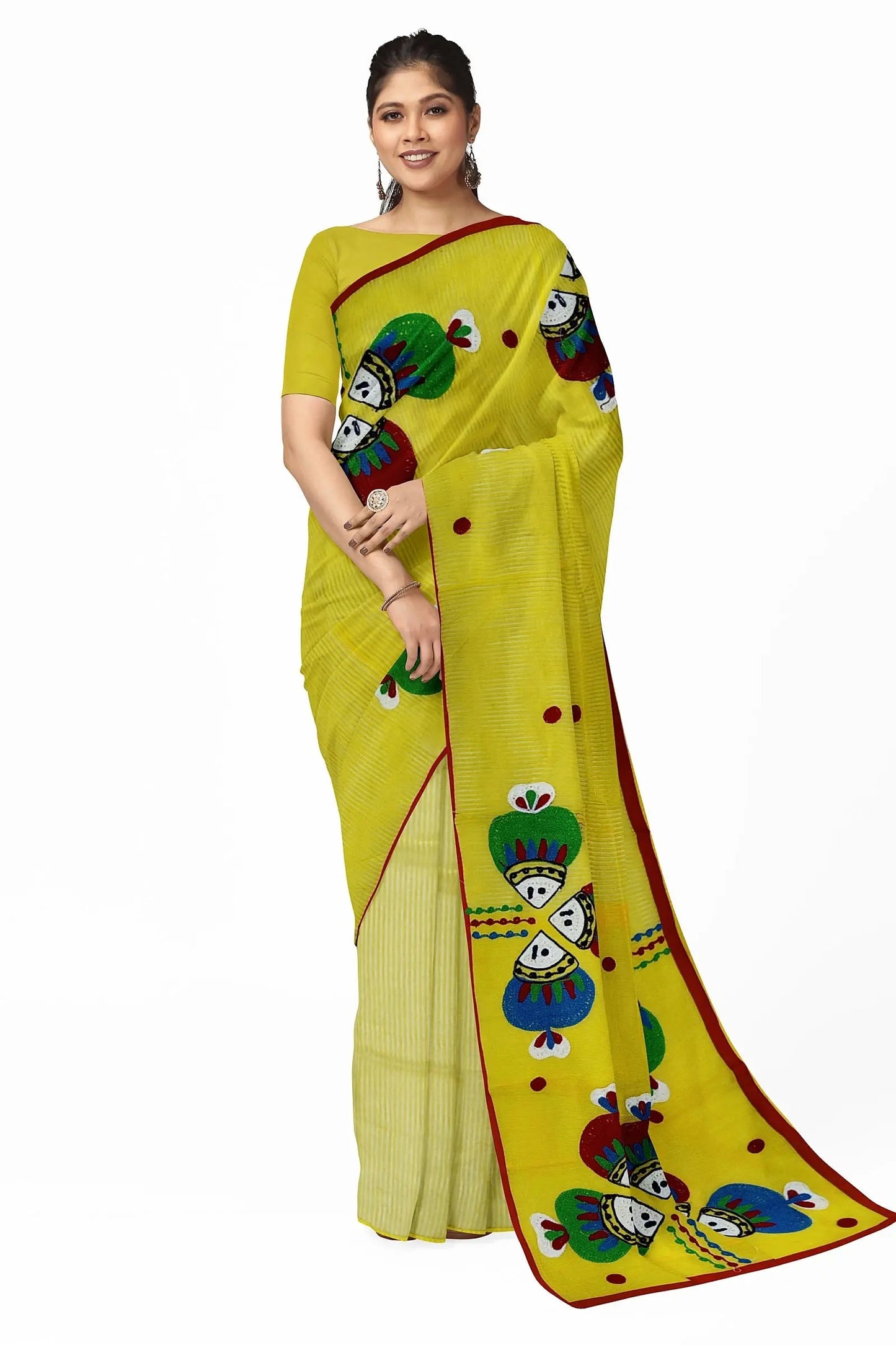 Handloom cotton silk saree Putul's fashion